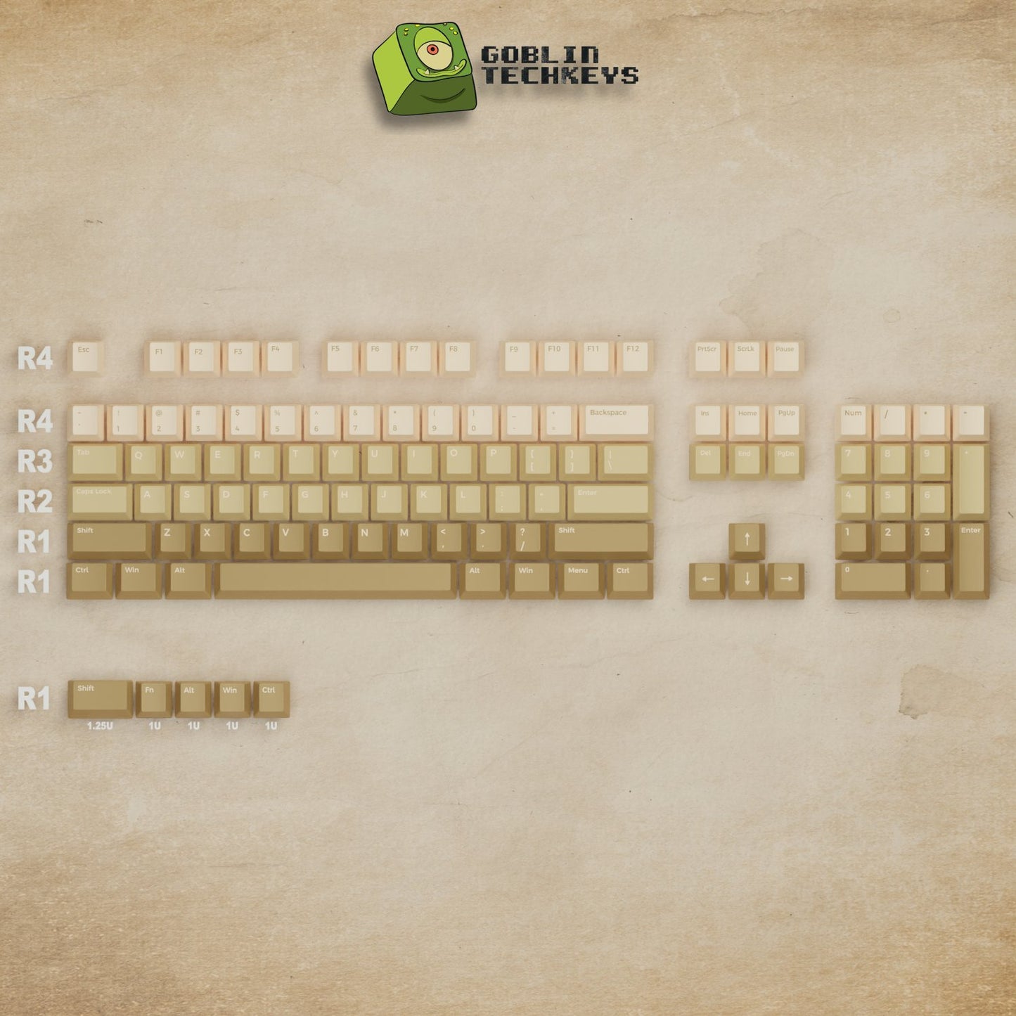 Latte Keycaps - Goblintechkeys
