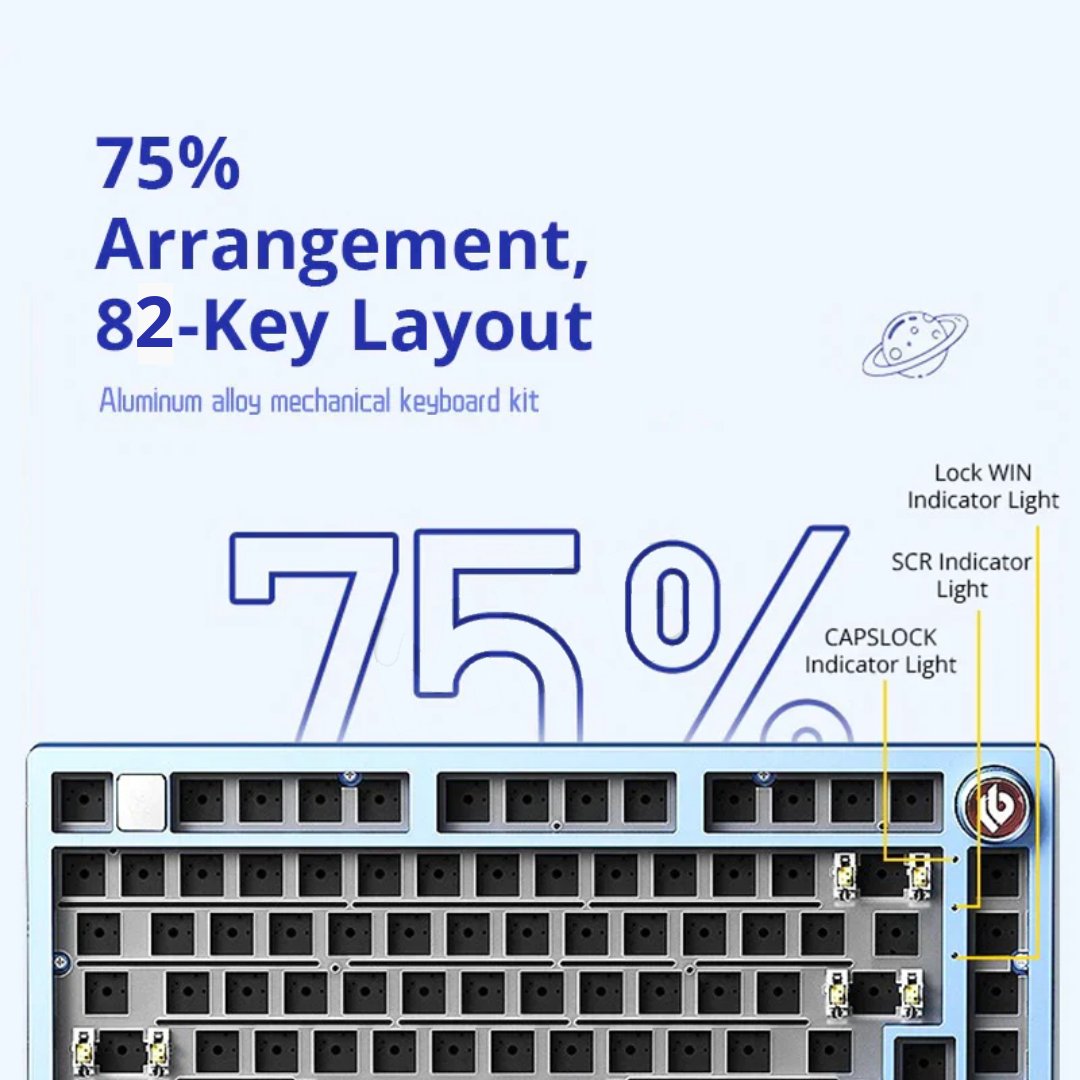 LEOBOG Hi75 75% Aluminum Alloy Keyboard Barebone Kit - Goblintechkeys