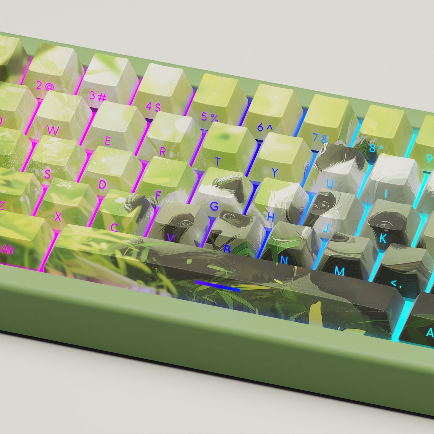 Lovely Panda GMK67 Keyboard(65% Mechanical Keyboard with knob) - Goblintechkeys