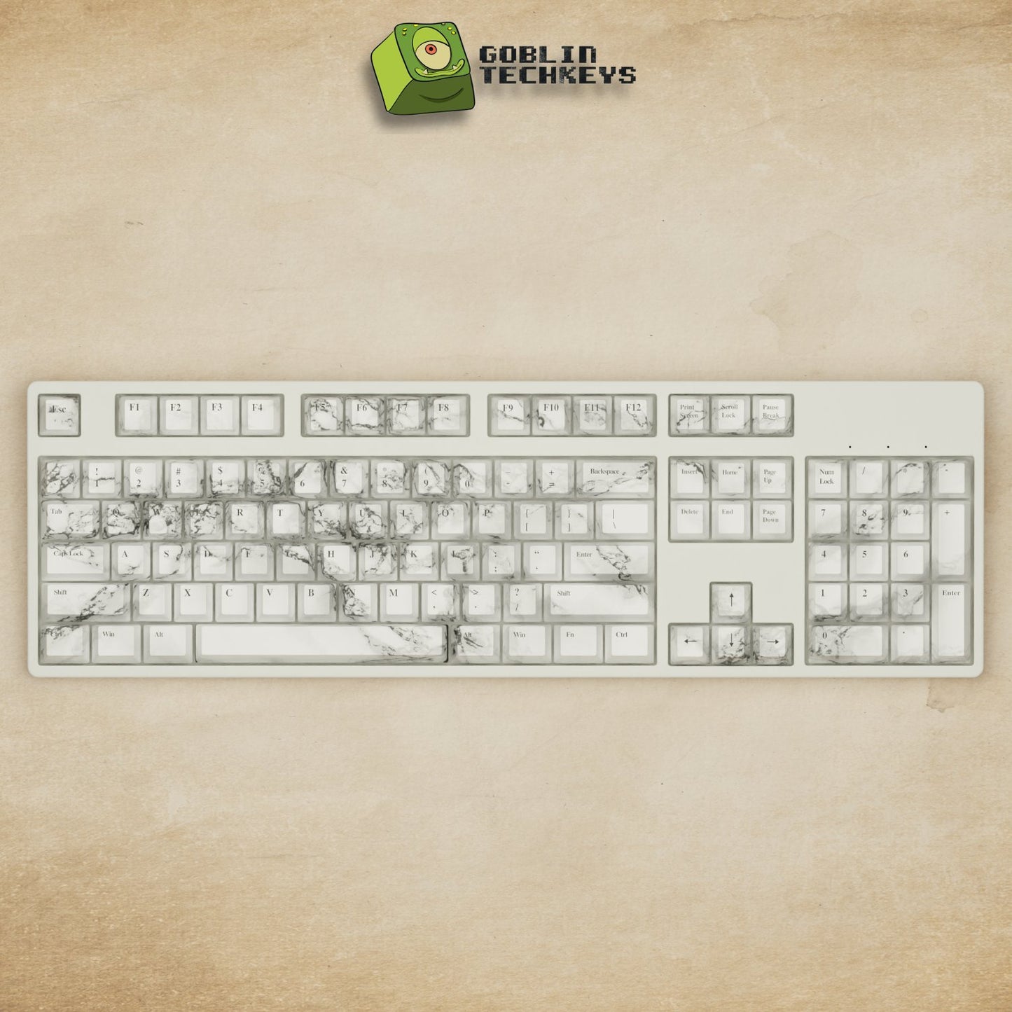 Marble Keycaps - Goblintechkeys