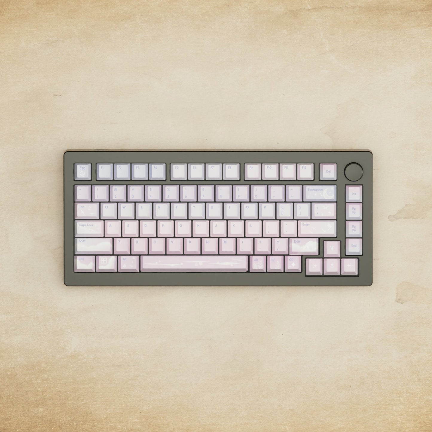 Monsgeek M1W - 75% Aesthetic Sky Mechanical Keyboard - Goblintechkeys