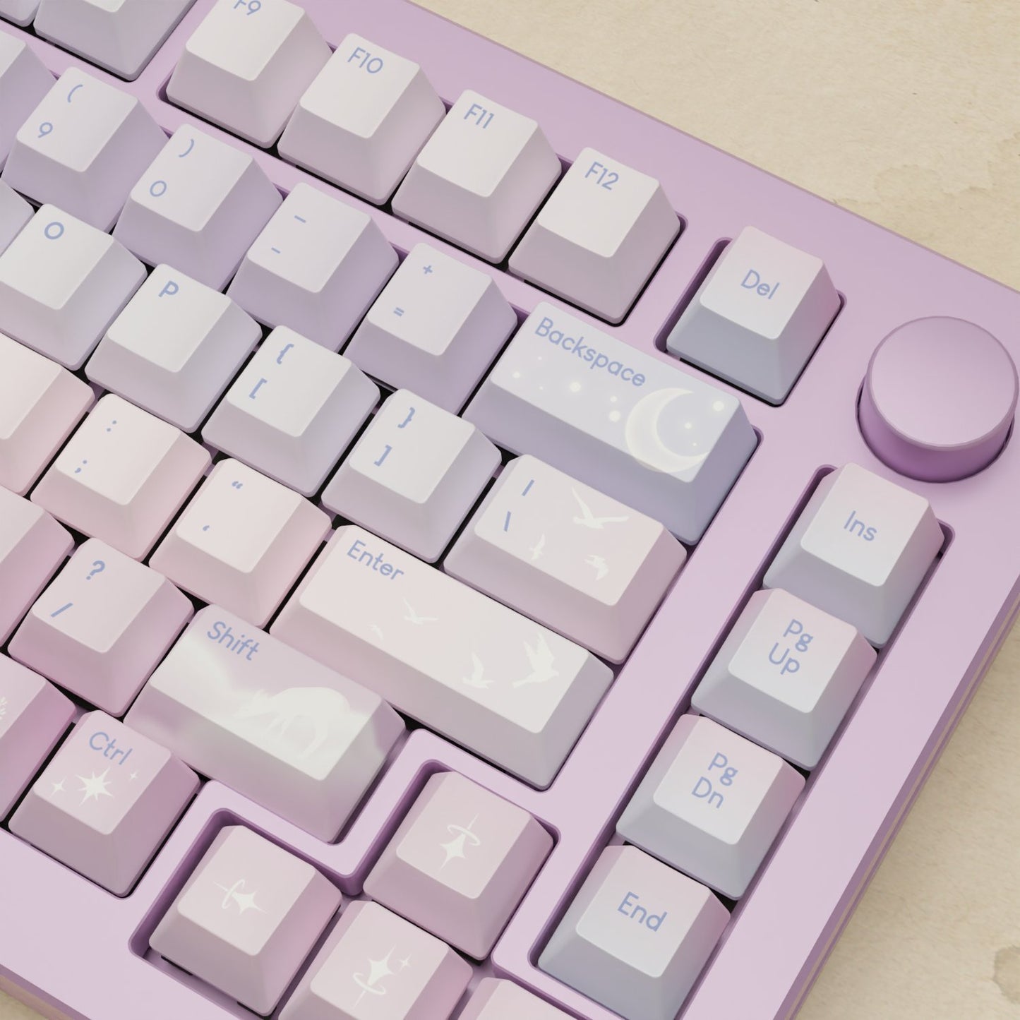 Monsgeek M1W - 75% Aesthetic Sky Mechanical Keyboard - Goblintechkeys