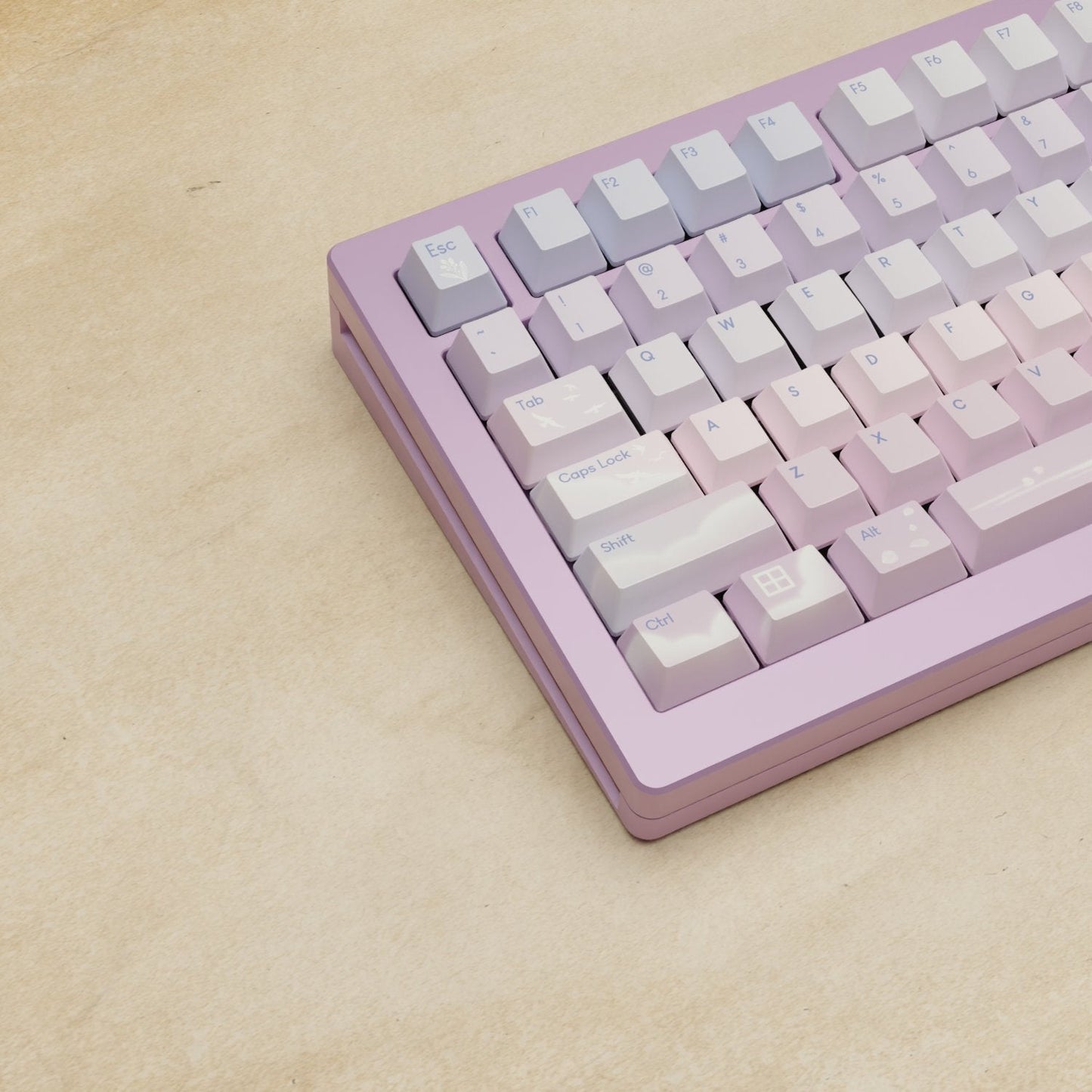 Monsgeek M1W - 75% Aesthetic Sky Mechanical Keyboard - Goblintechkeys