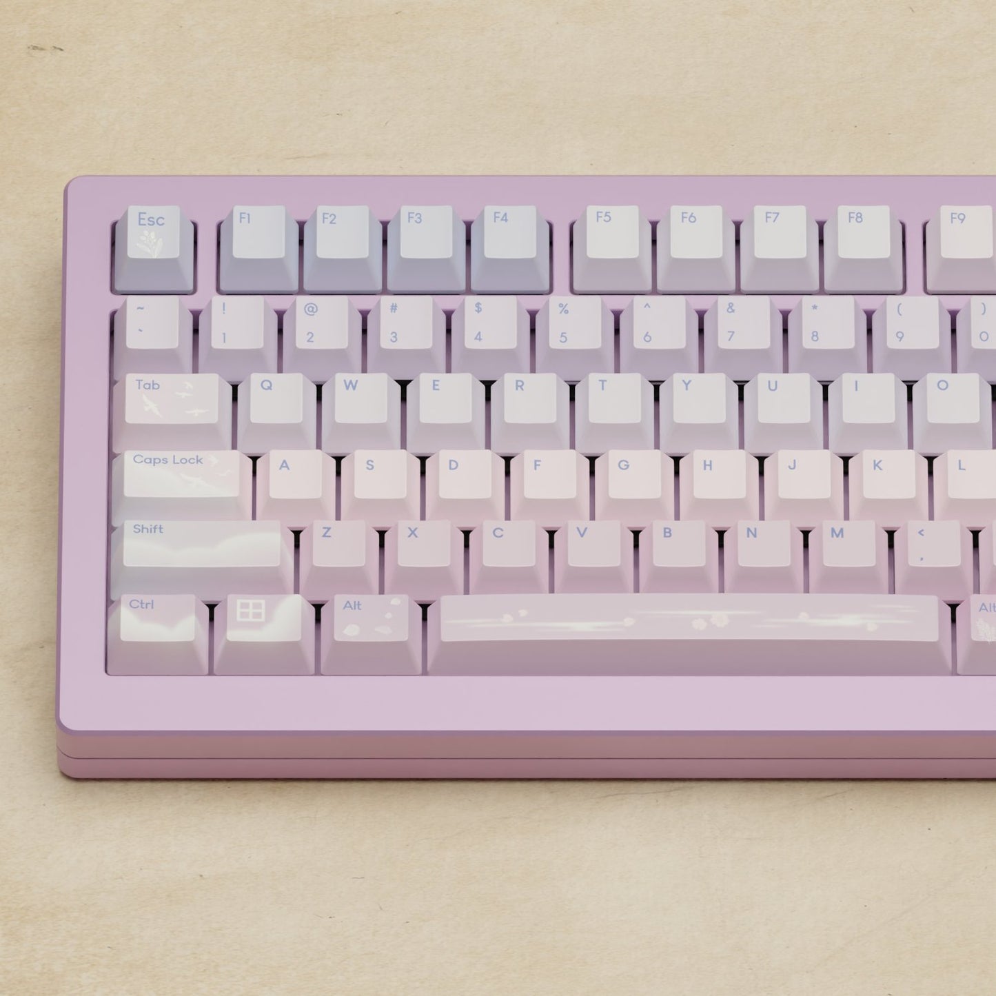 Monsgeek M1W - 75% Aesthetic Sky Mechanical Keyboard - Goblintechkeys