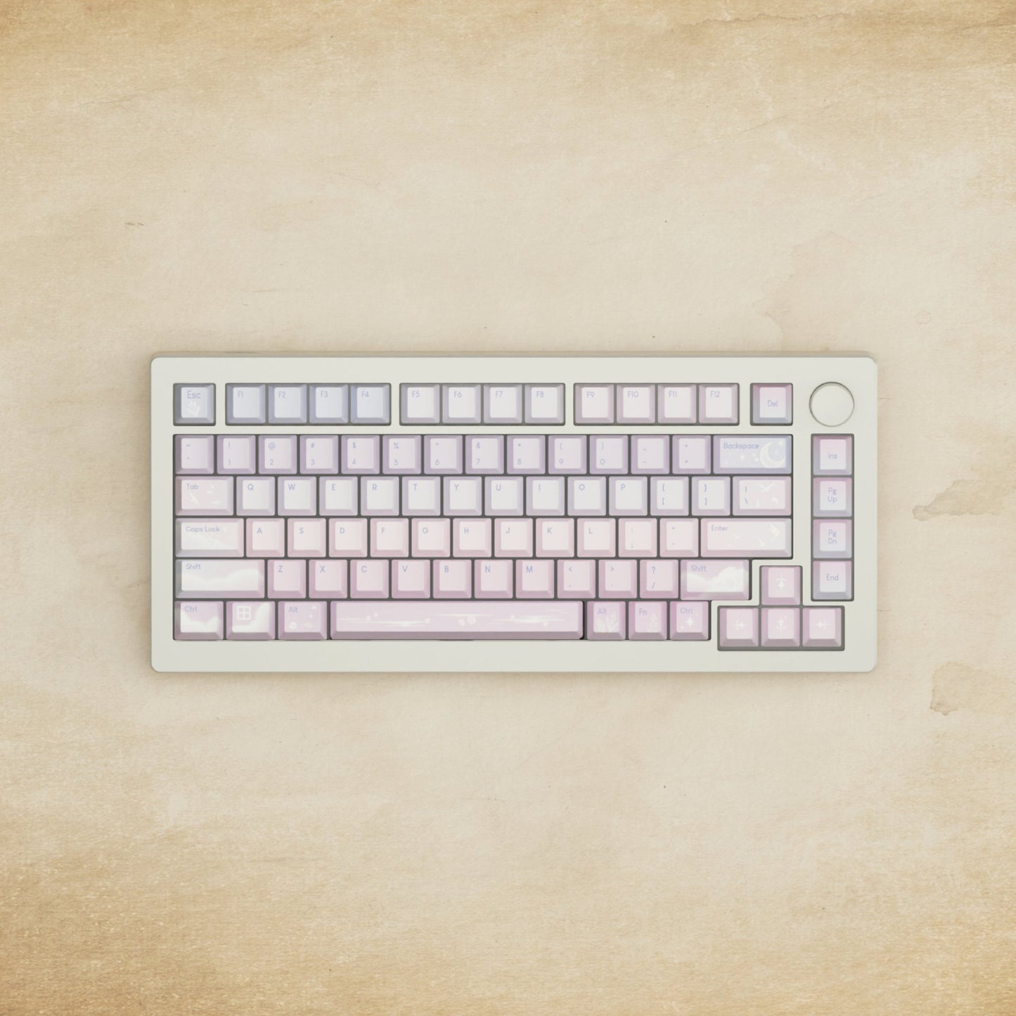 Monsgeek M1W - 75% Aesthetic Sky Mechanical Keyboard - Goblintechkeys