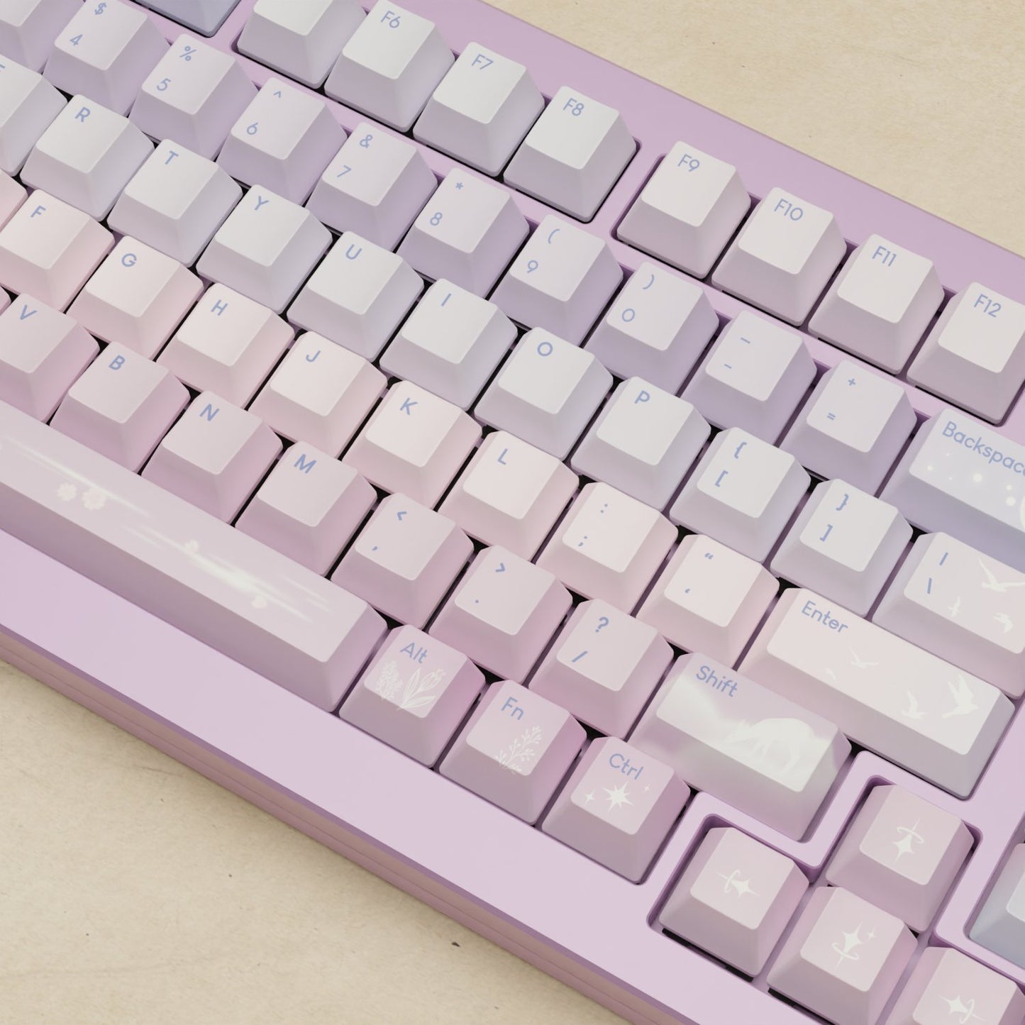 Monsgeek M1W - 75% Aesthetic Sky Mechanical Keyboard - Goblintechkeys