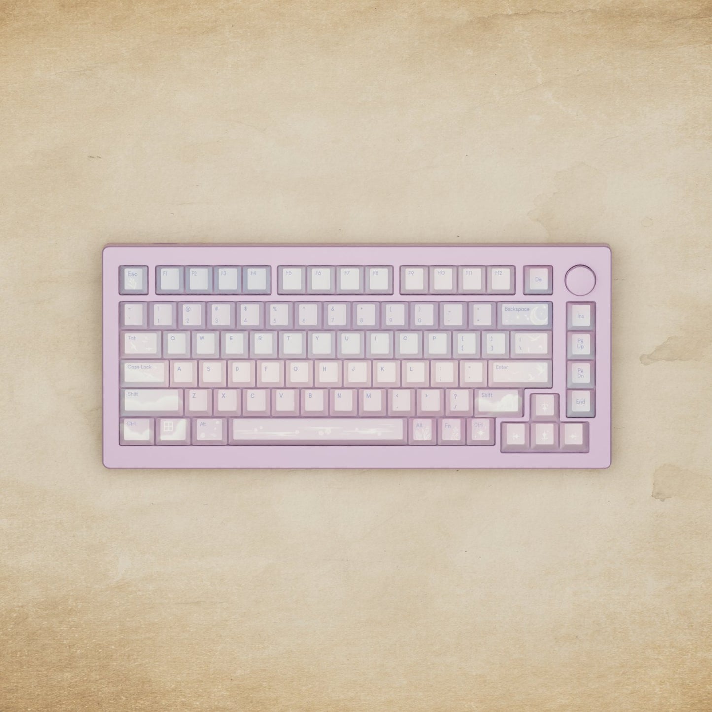 Monsgeek M1W - 75% Aesthetic Sky Mechanical Keyboard - Goblintechkeys