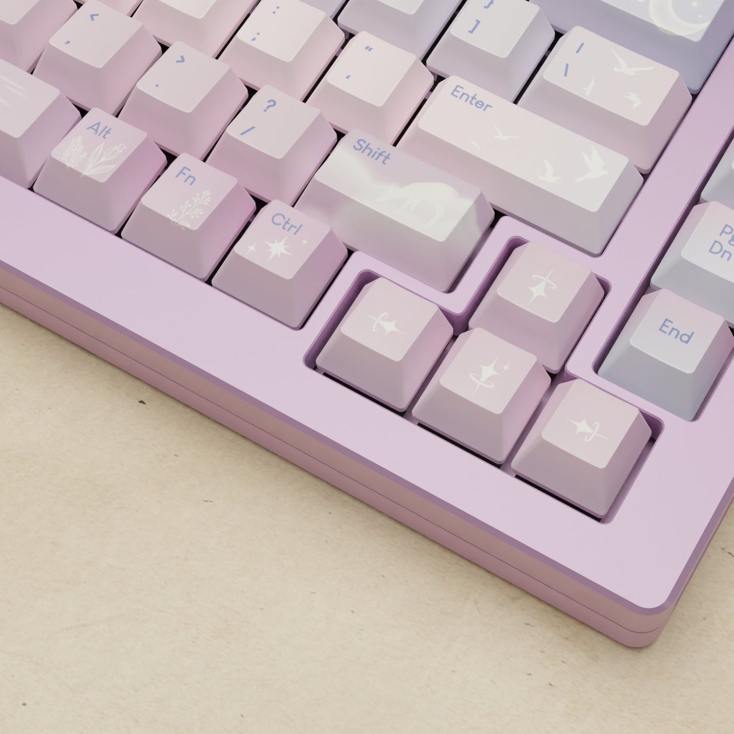 Monsgeek M1W - 75% Aesthetic Sky Mechanical Keyboard - Goblintechkeys