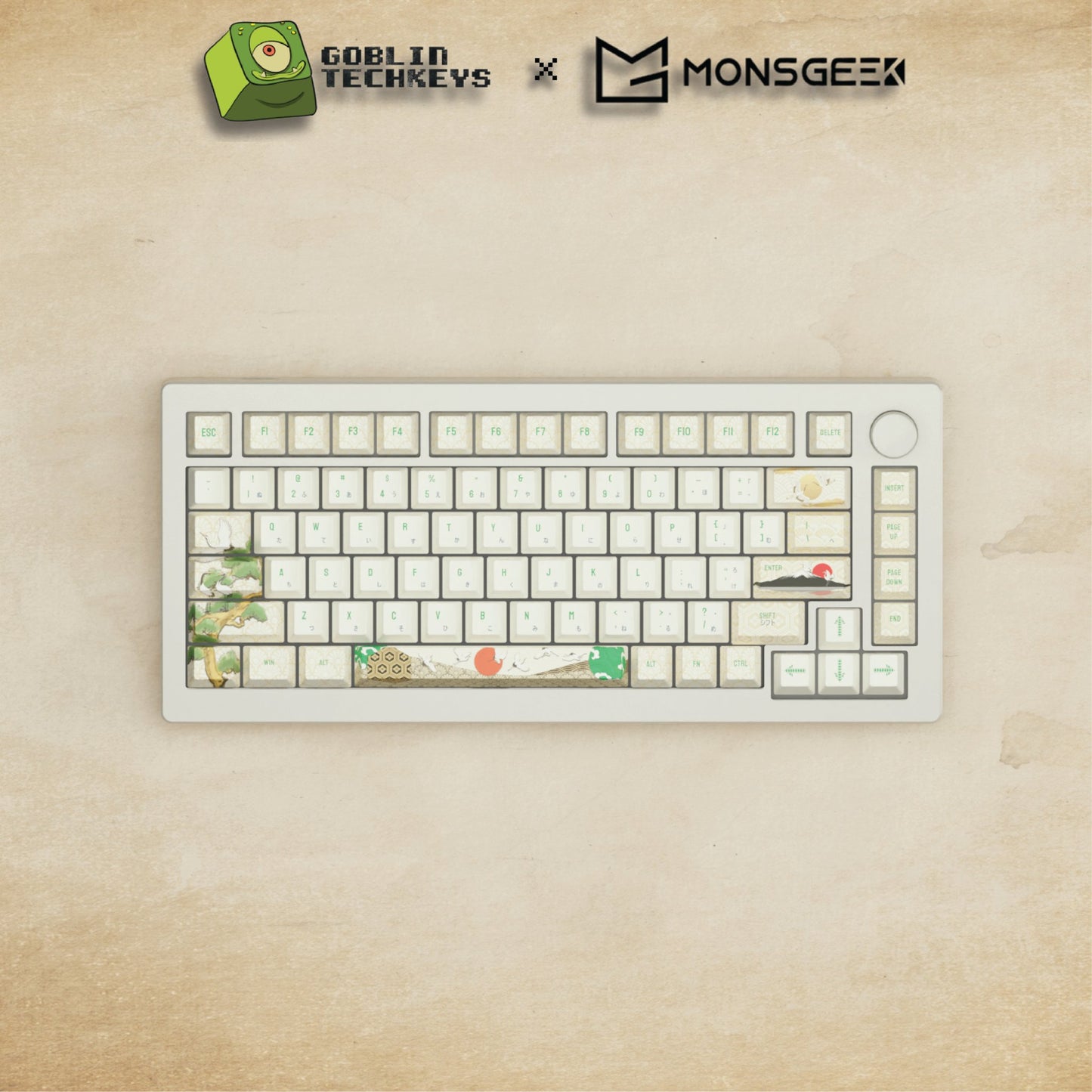 Monsgeek M1W - 75% Blender 3D ( Japanese Crane) Mechanical Keyboard - Goblintechkeys