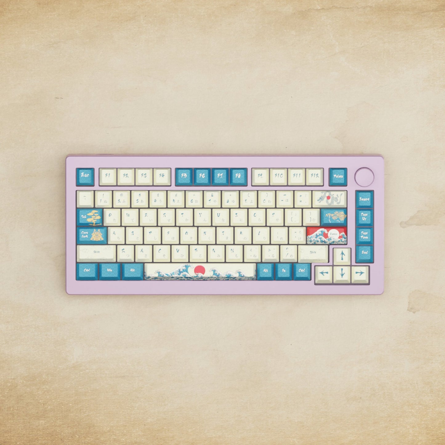 Monsgeek M1W - 75% Blender 3D (Japanese Wave) Mechanical Keyboard - Goblintechkeys