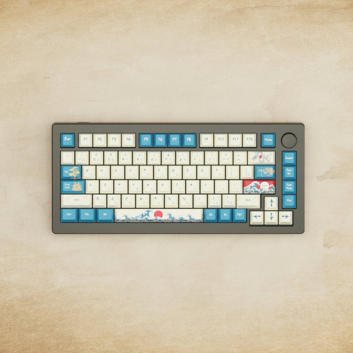 Monsgeek M1W - 75% Blender 3D (Japanese Wave) Mechanical Keyboard - Goblintechkeys