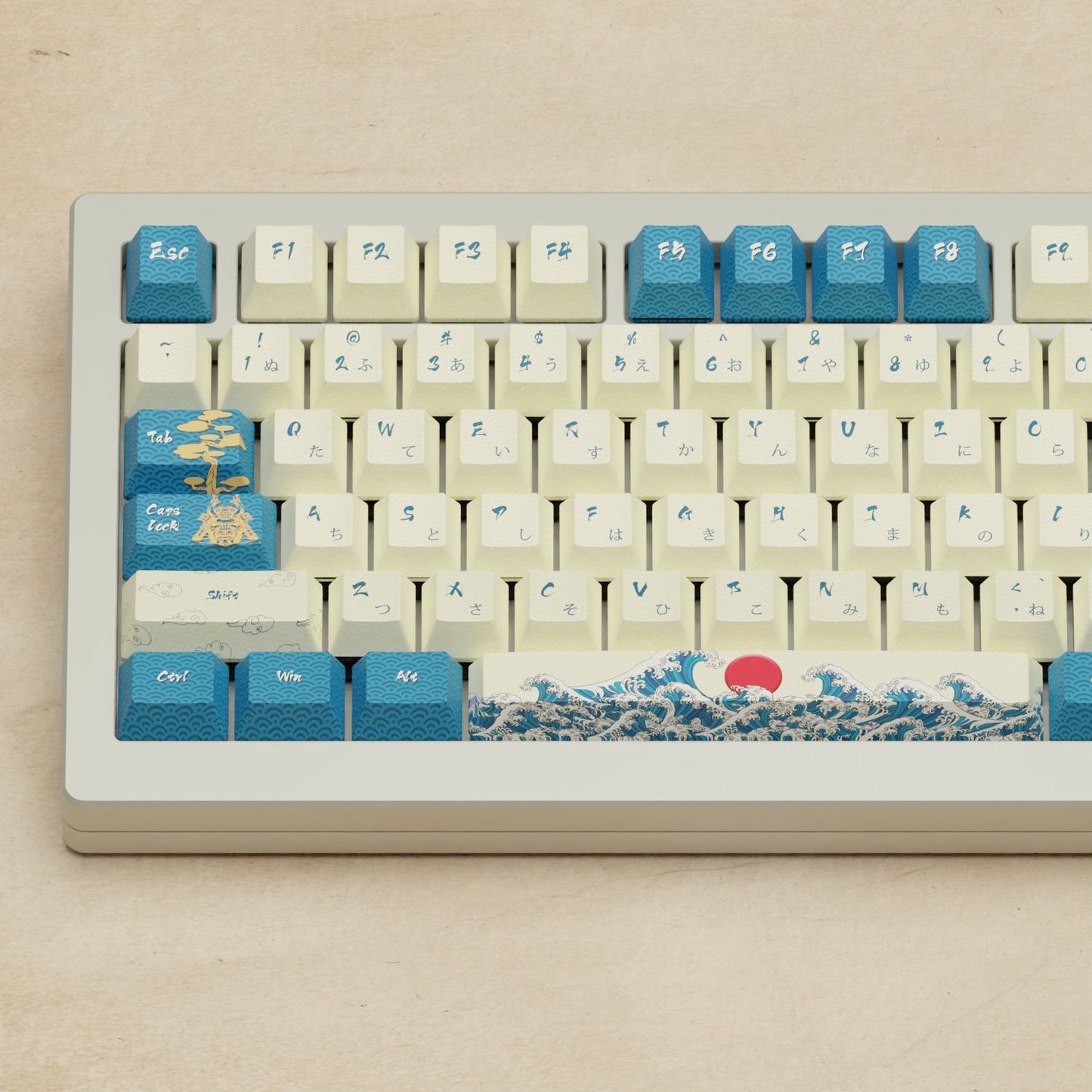 Monsgeek M1W - 75% Blender 3D (Japanese Wave) Mechanical Keyboard - Goblintechkeys