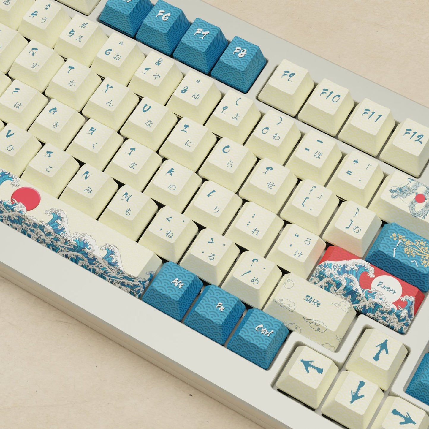 Monsgeek M1W - 75% Blender 3D (Japanese Wave) Mechanical Keyboard - Goblintechkeys