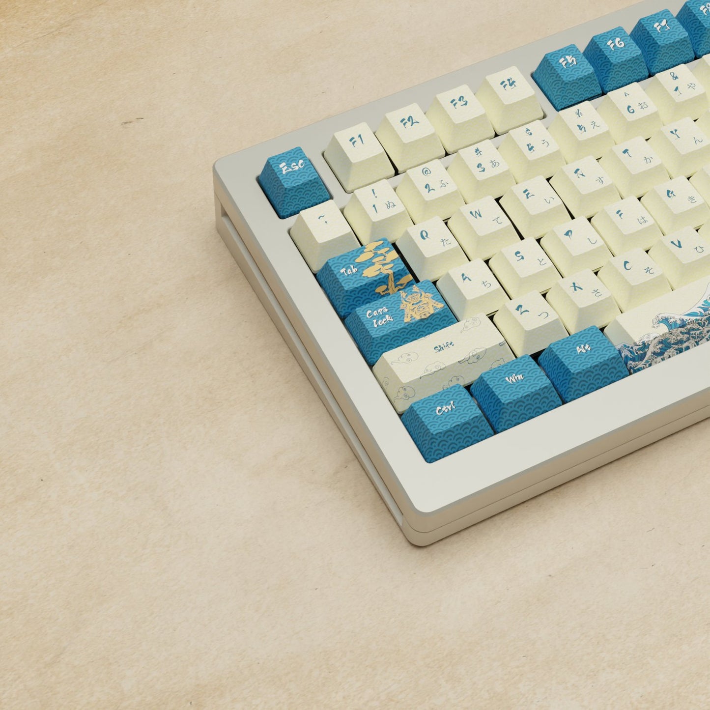 Monsgeek M1W - 75% Blender 3D (Japanese Wave) Mechanical Keyboard - Goblintechkeys