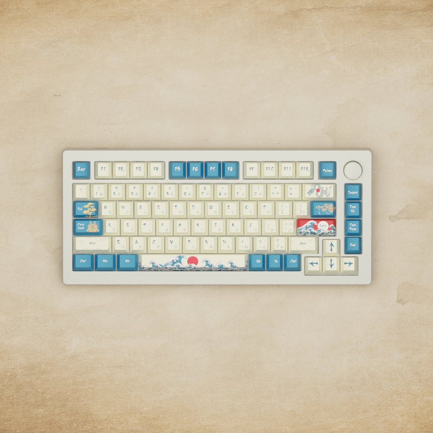 Monsgeek M1W - 75% Blender 3D (Japanese Wave) Mechanical Keyboard - Goblintechkeys