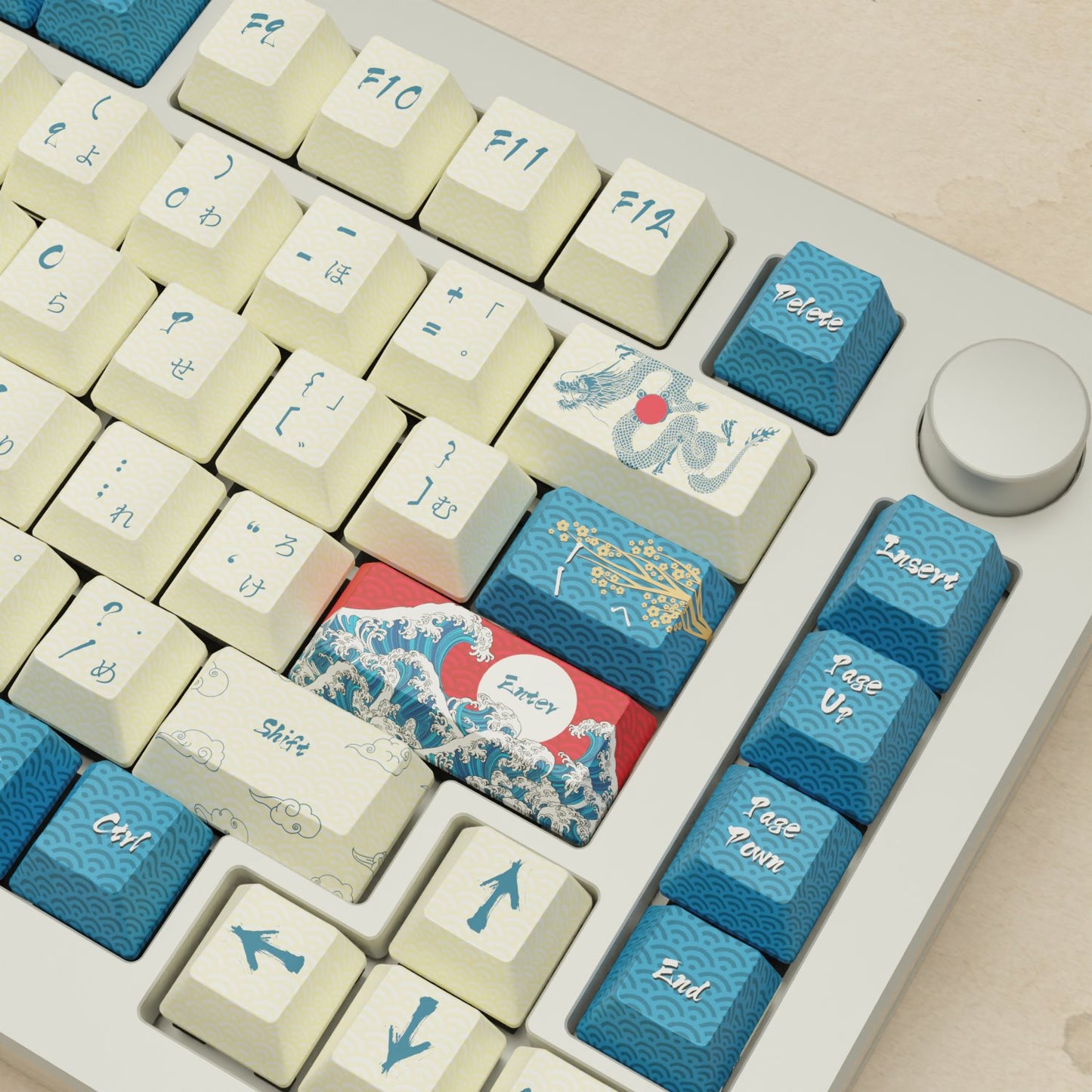 Monsgeek M1W - 75% Blender 3D (Japanese Wave) Mechanical Keyboard - Goblintechkeys