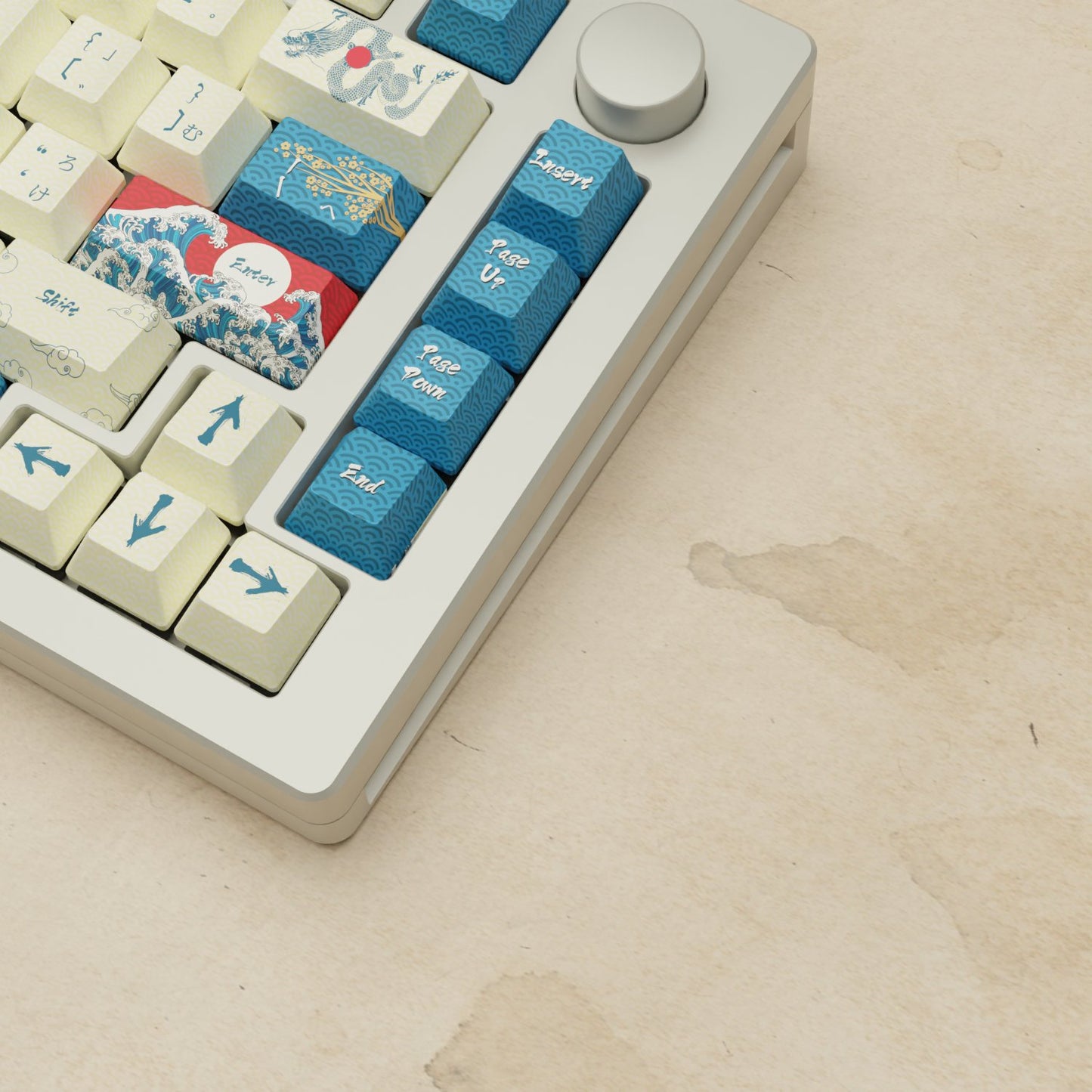 Monsgeek M1W - 75% Blender 3D (Japanese Wave) Mechanical Keyboard - Goblintechkeys