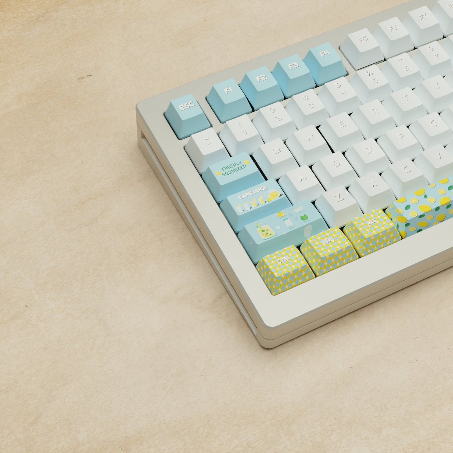 Monsgeek M1W - 75% Blender 3D ( Lemonade) Mechanical Keyboard - Goblintechkeys