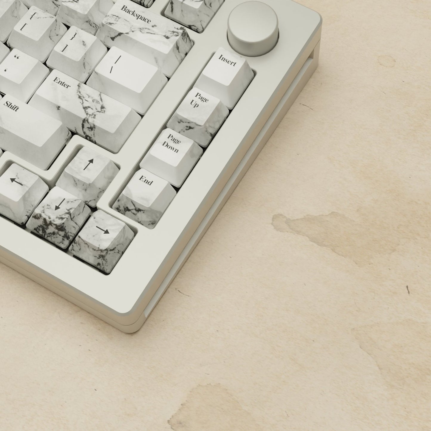 Monsgeek M1W - 75% Blender 3D (Marble) Mechanical Keyboard - Goblintechkeys