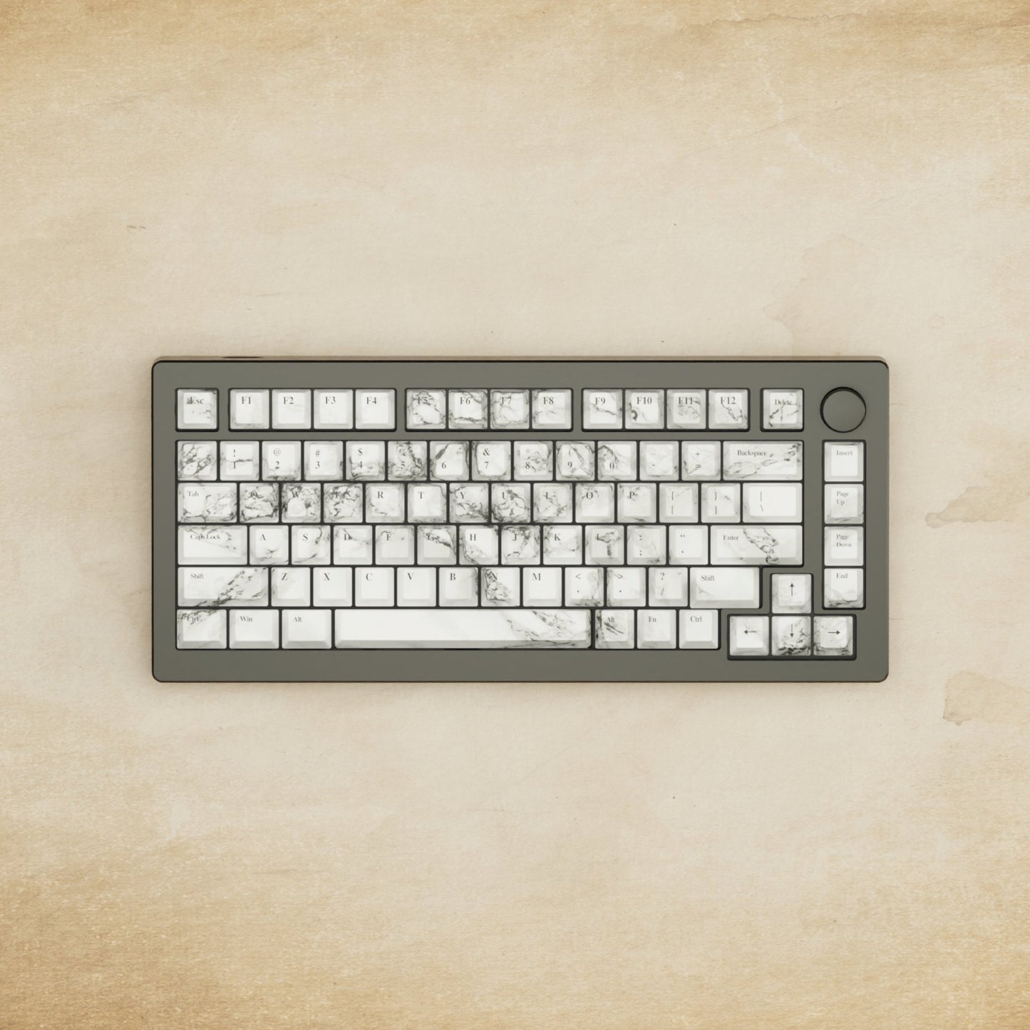 Monsgeek M1W - 75% Blender 3D (Marble) Mechanical Keyboard - Goblintechkeys