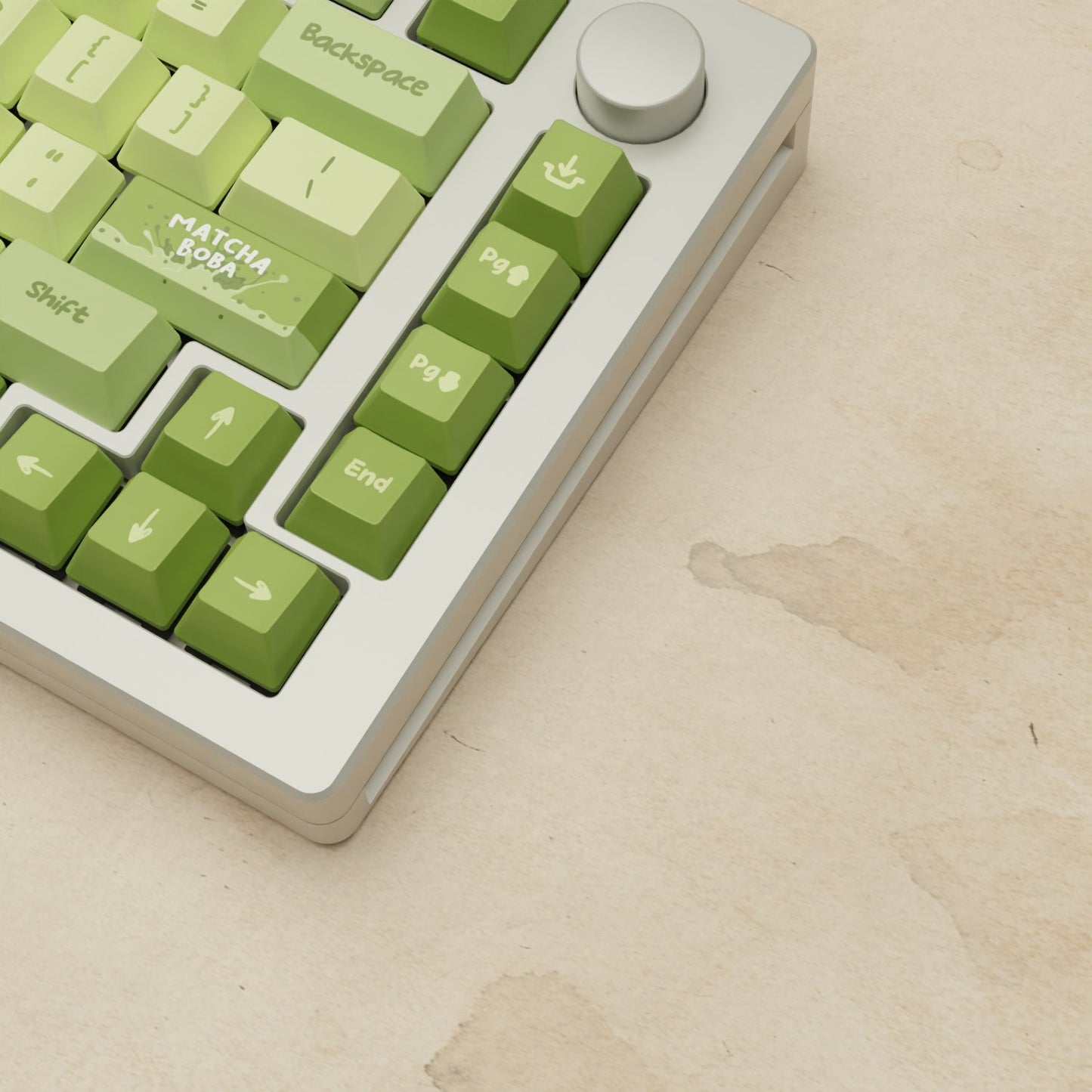 Monsgeek M1W - 75% Blender 3D ( Matcha Boba) Mechanical Keyboard - Goblintechkeys