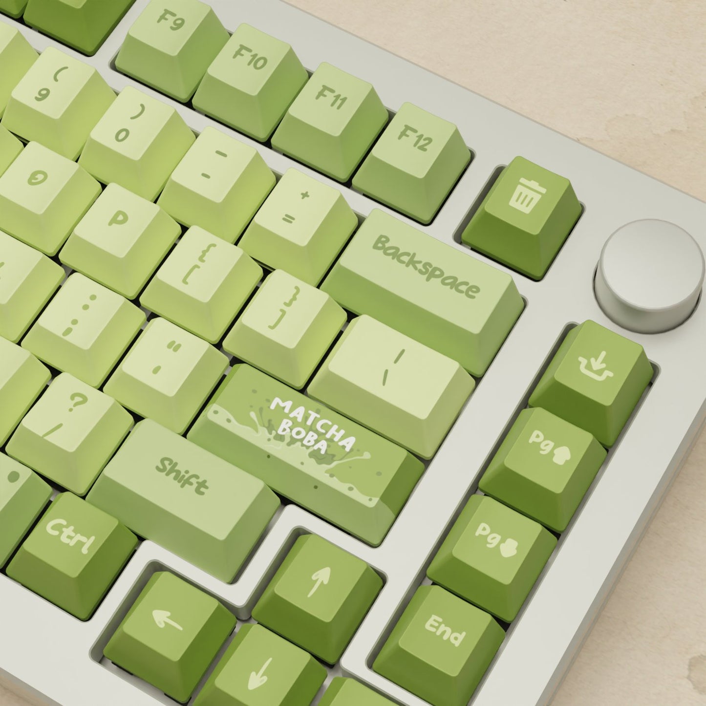Monsgeek M1W - 75% Blender 3D ( Matcha Boba) Mechanical Keyboard - Goblintechkeys