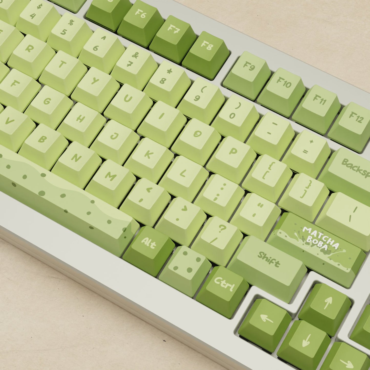 Monsgeek M1W - 75% Blender 3D ( Matcha Boba) Mechanical Keyboard - Goblintechkeys