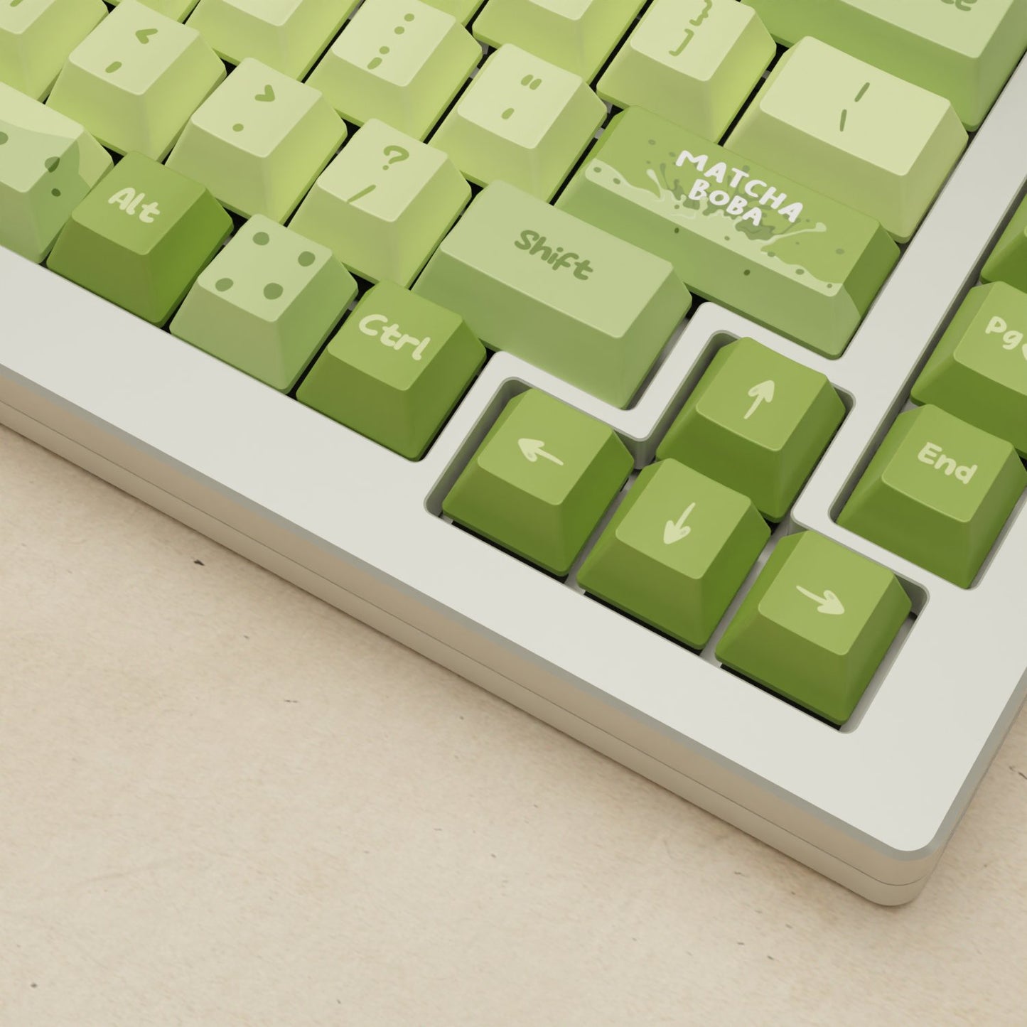 Monsgeek M1W - 75% Blender 3D ( Matcha Boba) Mechanical Keyboard - Goblintechkeys