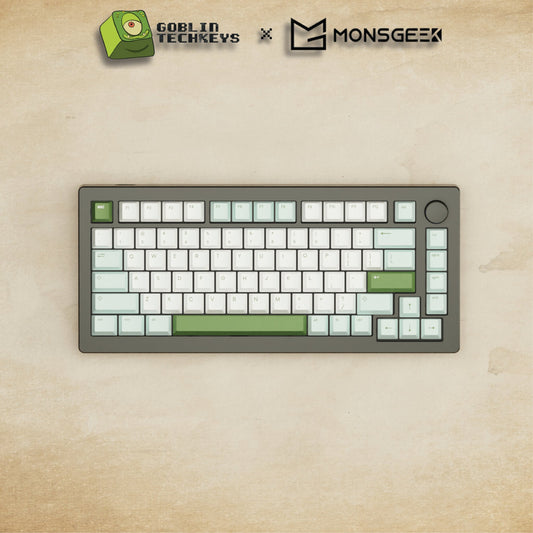 Monsgeek M1W - 75% Blender 3D ( Matcha ) Mechanical Keyboard - Goblintechkeys