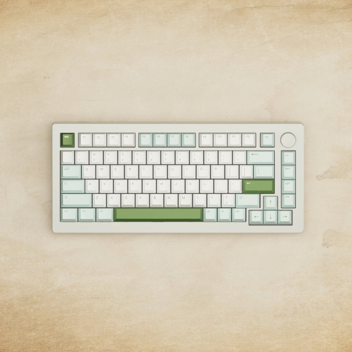 Monsgeek M1W - 75% Blender 3D ( Matcha ) Mechanical Keyboard - Goblintechkeys