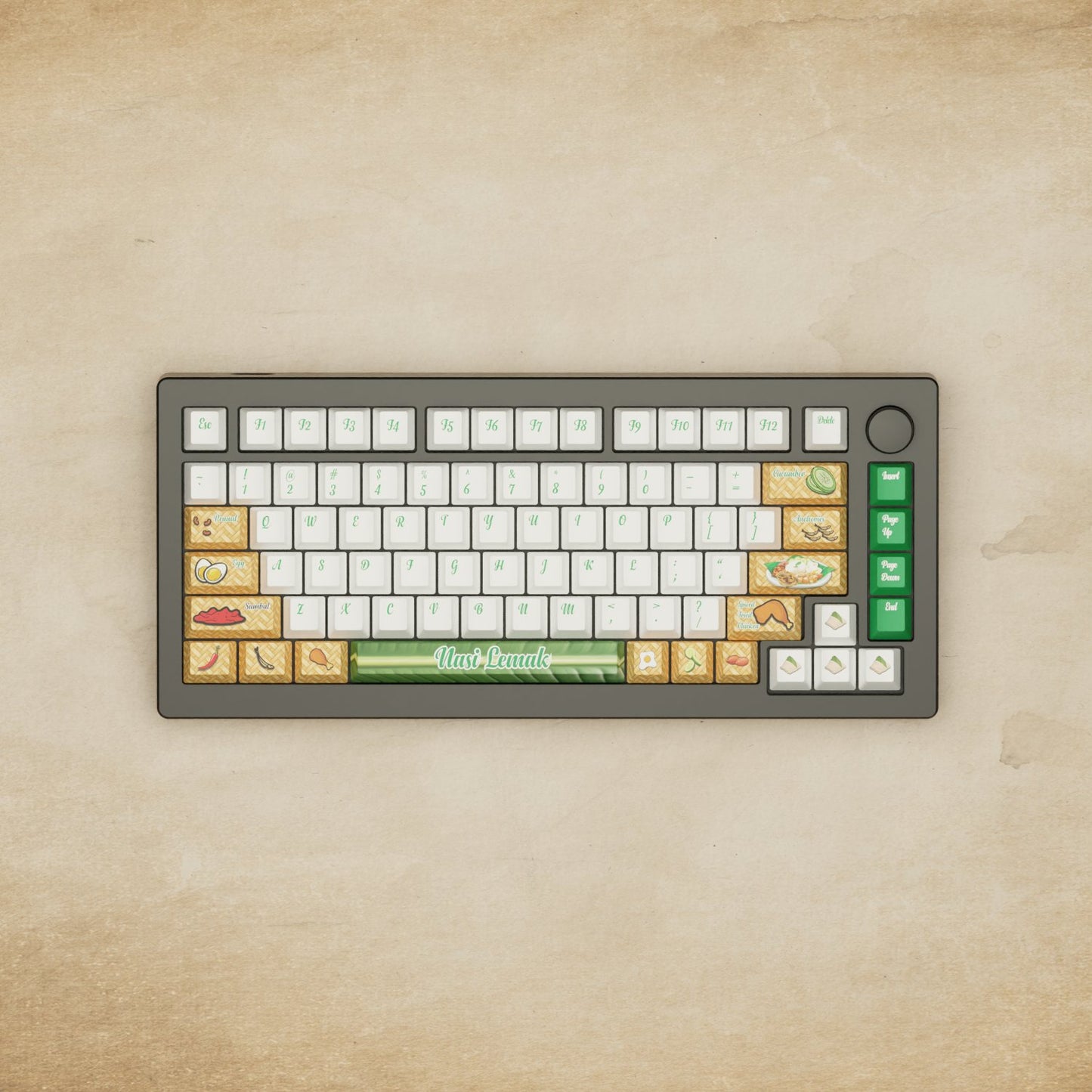 Monsgeek M1W - 75% Blender 3D ( Nasi Lemak ) Mechanical Keyboard - Goblintechkeys