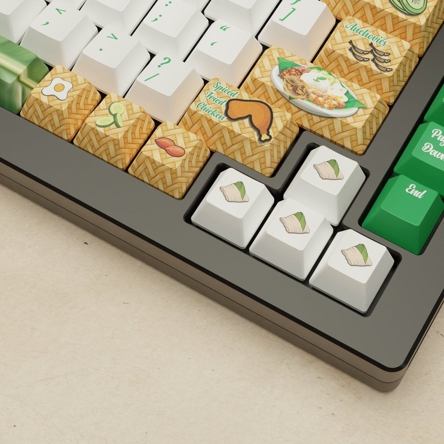 Monsgeek M1W - 75% Blender 3D ( Nasi Lemak ) Mechanical Keyboard - Goblintechkeys