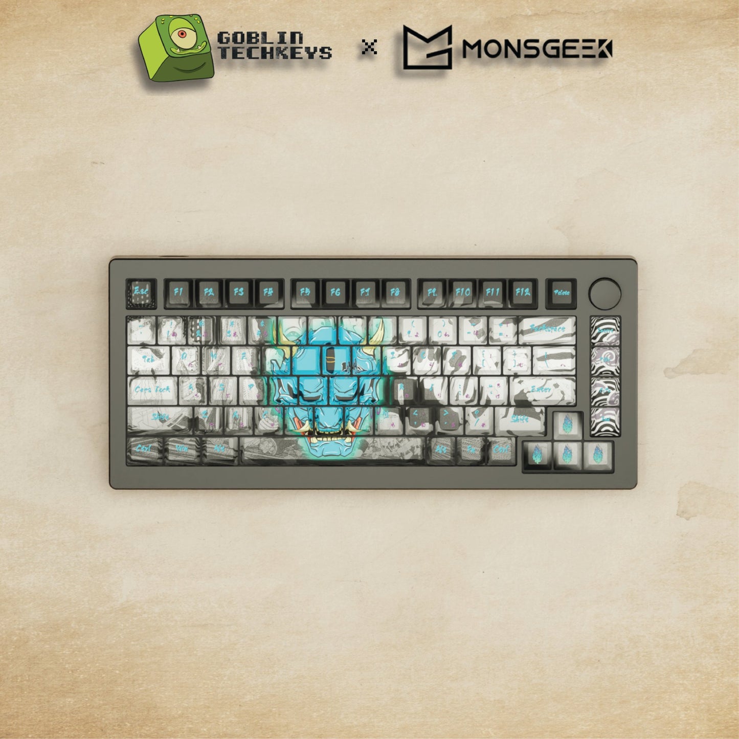 Monsgeek M1W - 75% Blender 3D ( Oni ) Mechanical Keyboard - Goblintechkeys