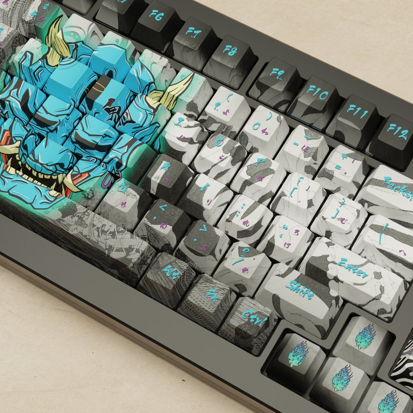 Monsgeek M1W - 75% Blender 3D ( Oni ) Mechanical Keyboard - Goblintechkeys