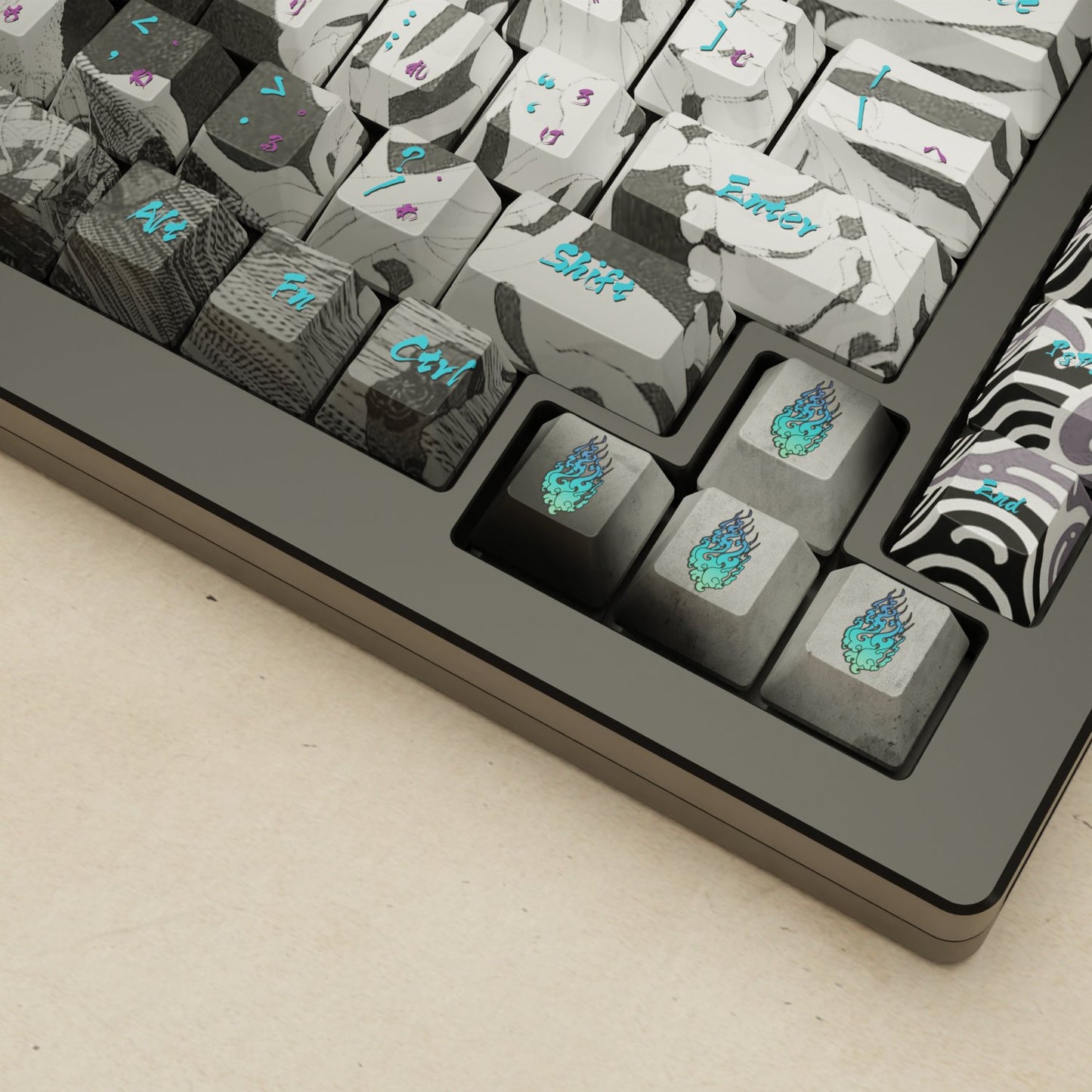 Monsgeek M1W - 75% Blender 3D ( Oni ) Mechanical Keyboard - Goblintechkeys