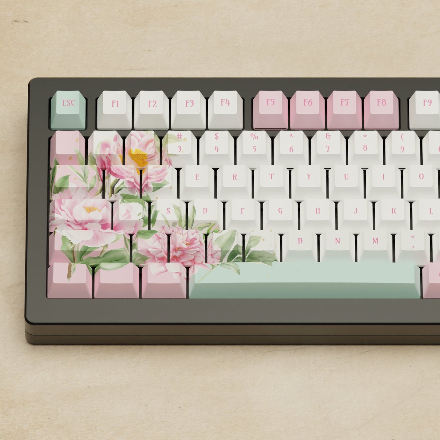 Monsgeek M1W - 75% Blender 3D ( Peony ) Mechanical Keyboard - Goblintechkeys