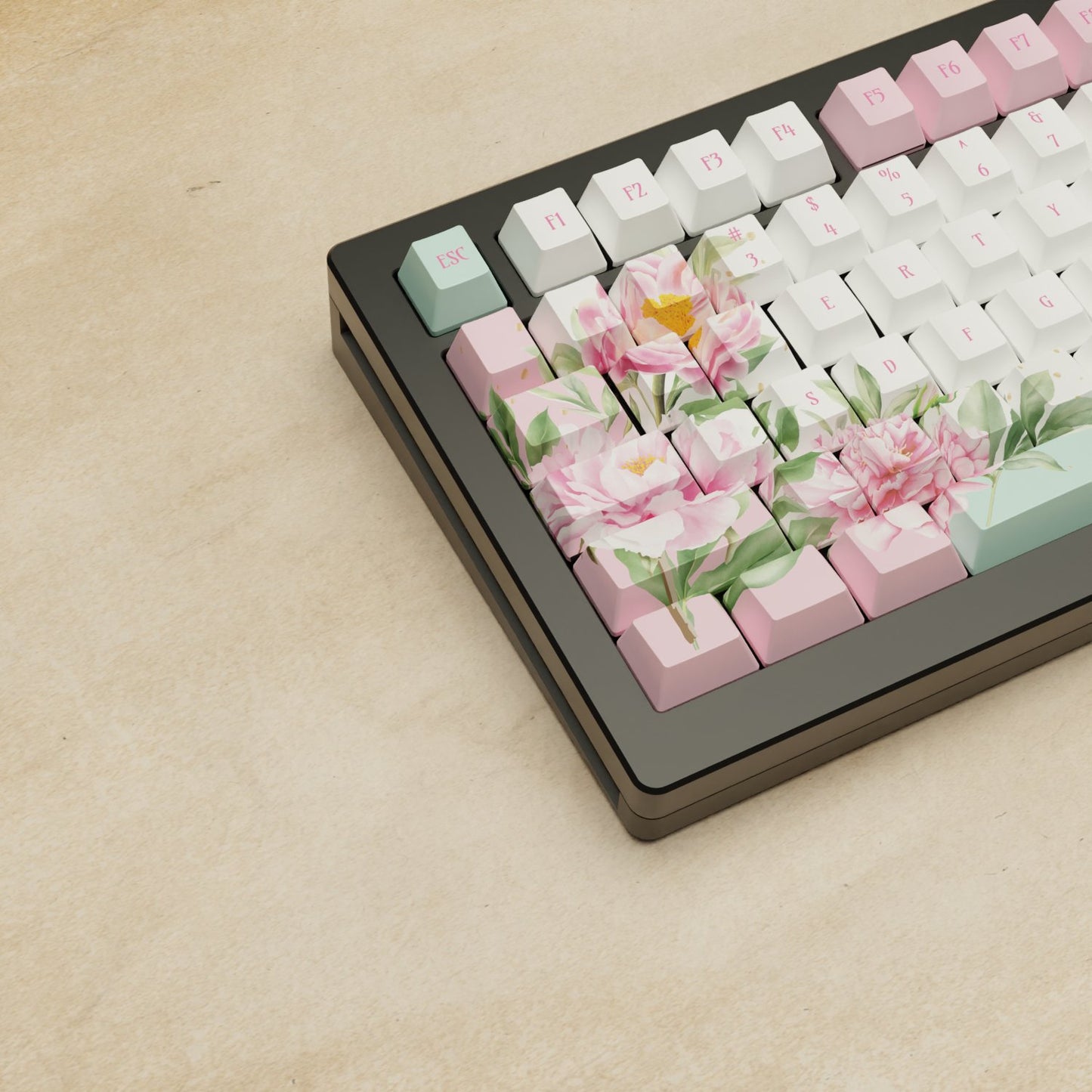 Monsgeek M1W - 75% Blender 3D ( Peony ) Mechanical Keyboard - Goblintechkeys