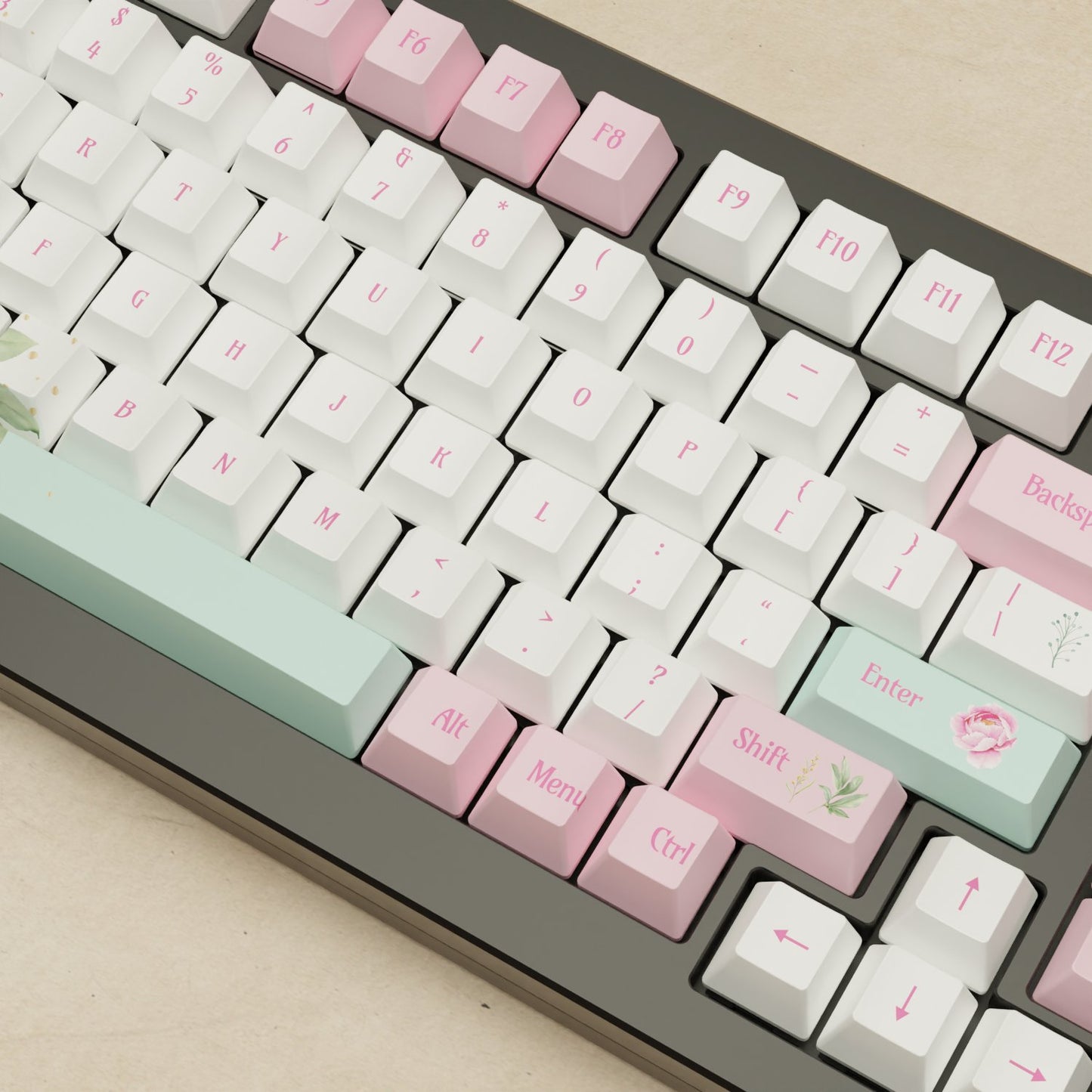 Monsgeek M1W - 75% Blender 3D ( Peony ) Mechanical Keyboard - Goblintechkeys