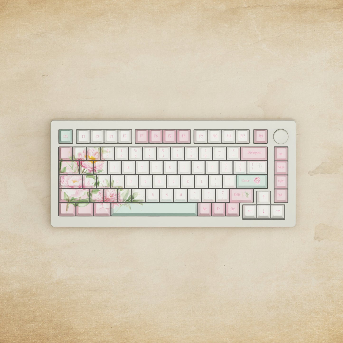 Monsgeek M1W - 75% Blender 3D ( Peony ) Mechanical Keyboard - Goblintechkeys