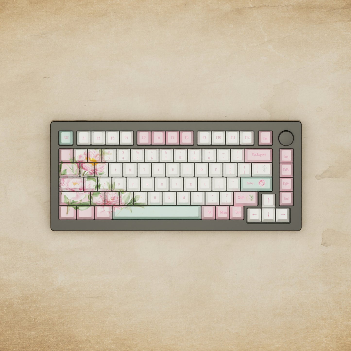 Monsgeek M1W - 75% Blender 3D ( Peony ) Mechanical Keyboard - Goblintechkeys