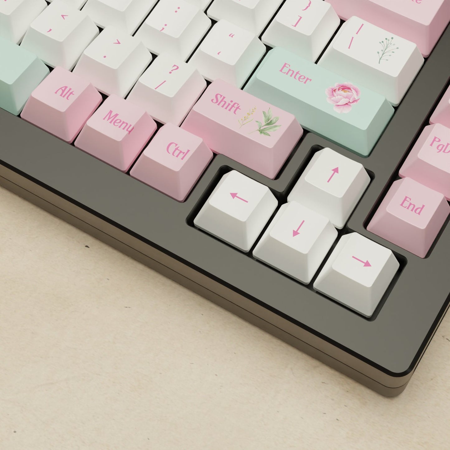 Monsgeek M1W - 75% Blender 3D ( Peony ) Mechanical Keyboard - Goblintechkeys