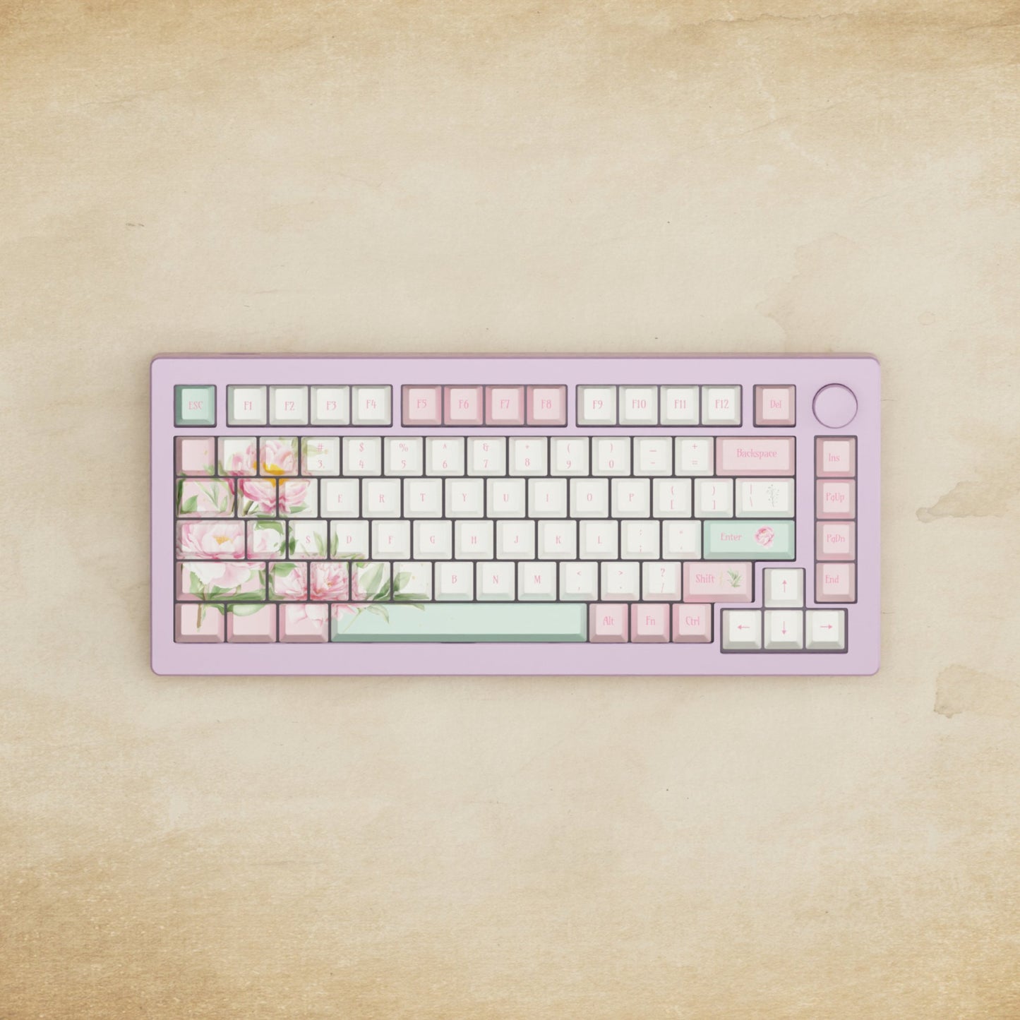 Monsgeek M1W - 75% Blender 3D ( Peony ) Mechanical Keyboard - Goblintechkeys