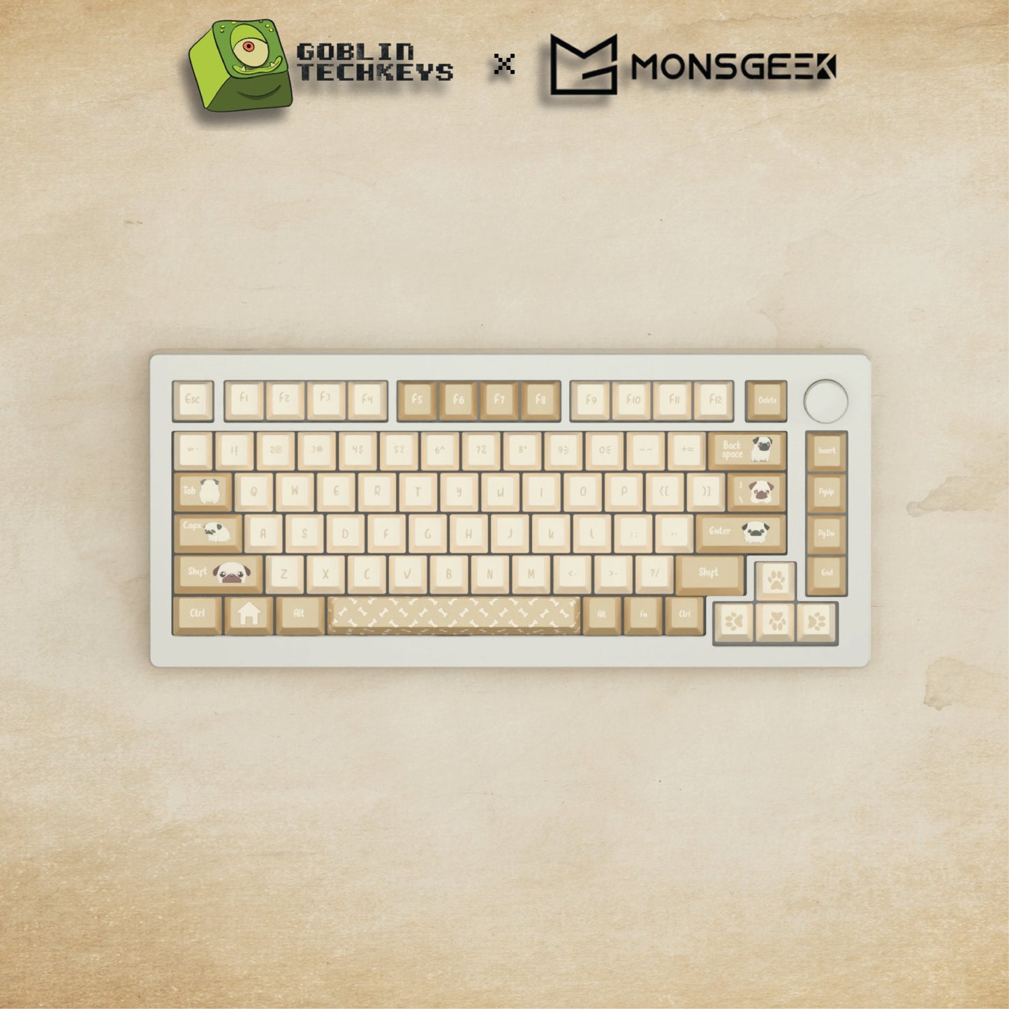 Monsgeek M1W - 75% Blender 3D ( Pug ) Mechanical Keyboard - Goblintechkeys