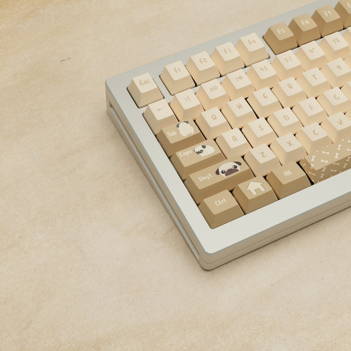 Monsgeek M1W - 75% Blender 3D ( Pug ) Mechanical Keyboard - Goblintechkeys