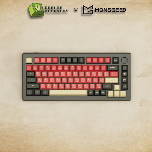 Monsgeek M1W - 75% Blender 3D ( Red Samurai ) Mechanical Keyboard - Goblintechkeys