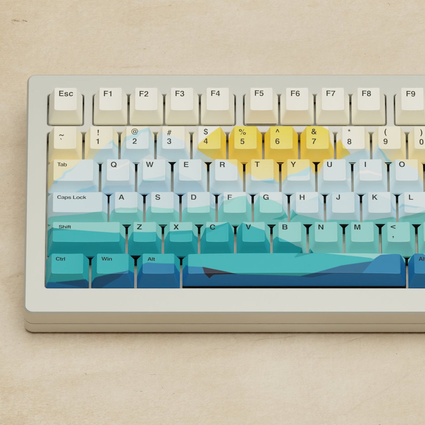 Monsgeek M1W - 75% Blender 3D (Sunset) Mechanical Keyboard - Goblintechkeys