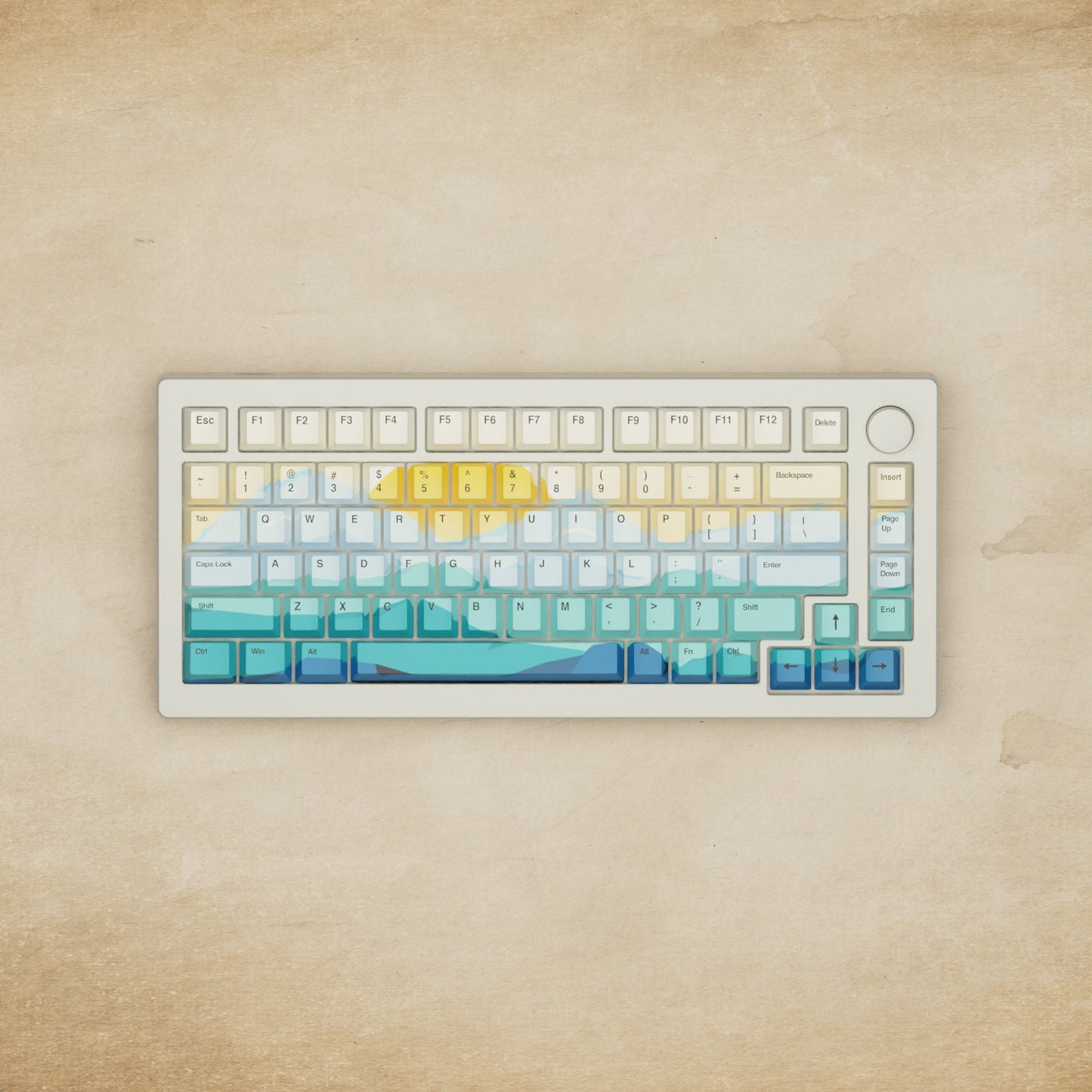 Monsgeek M1W - 75% Blender 3D (Sunset) Mechanical Keyboard - Goblintechkeys