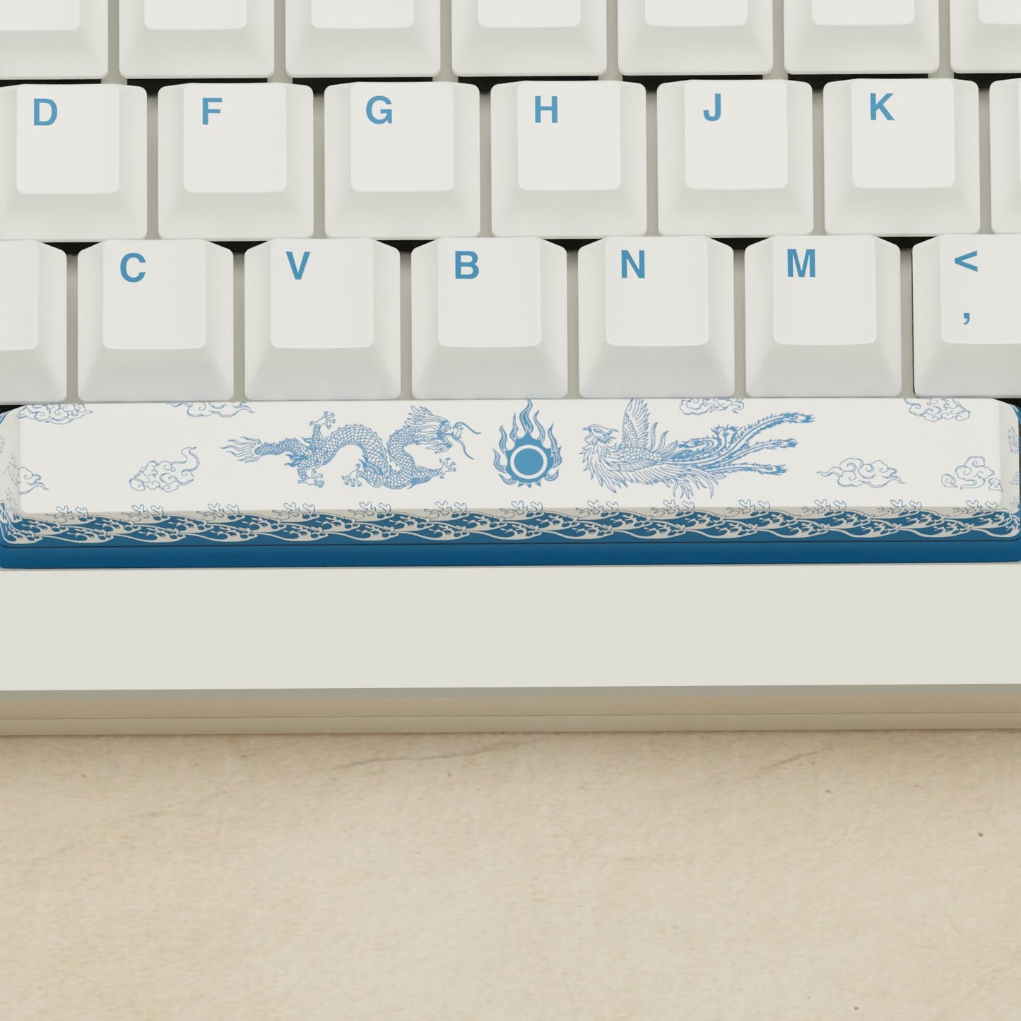 Monsgeek M1W - 75% Blue Pottery Mechanical Keyboard - Goblintechkeys