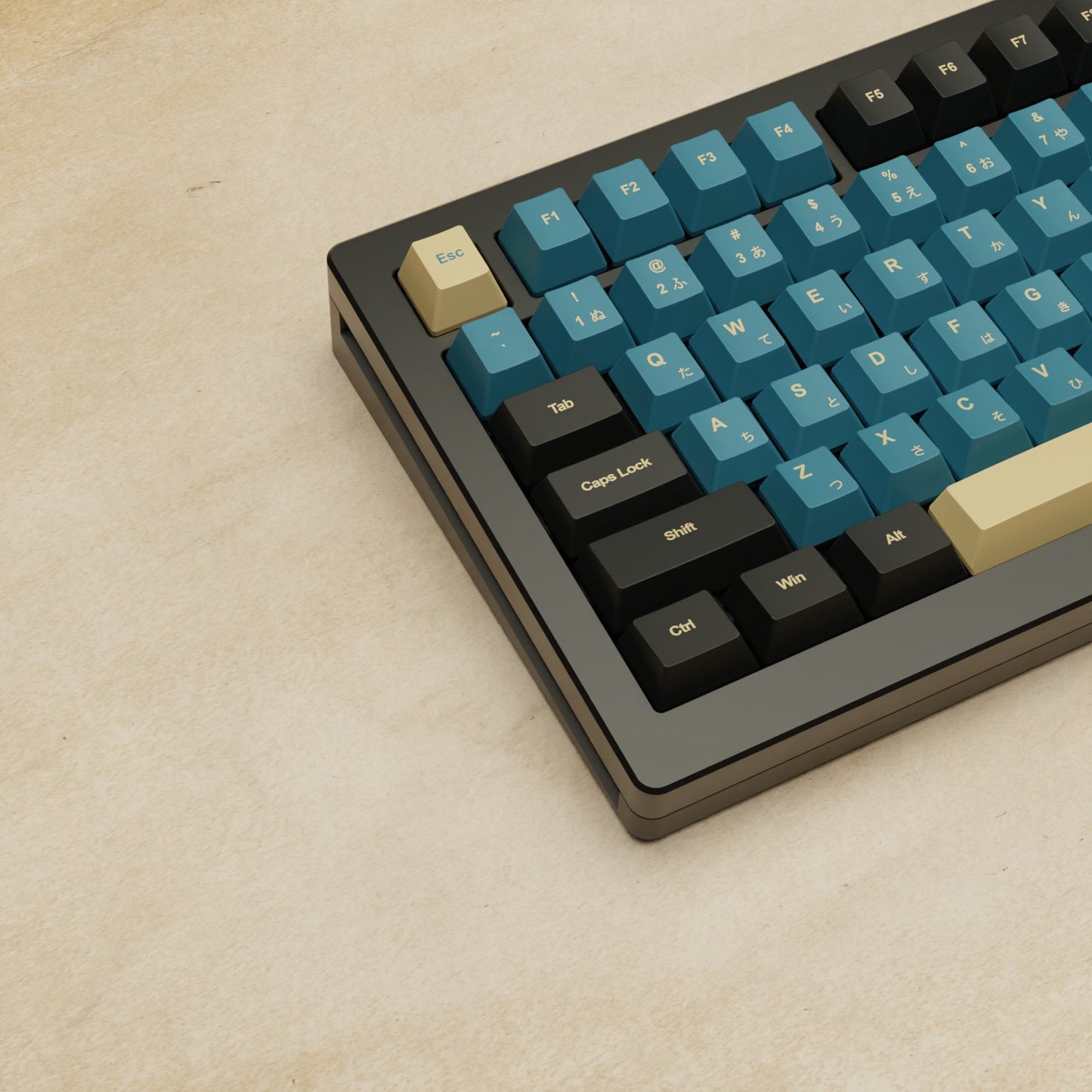 Monsgeek M1W - 75% Blue Samurai Mechanical Keyboard - Goblintechkeys