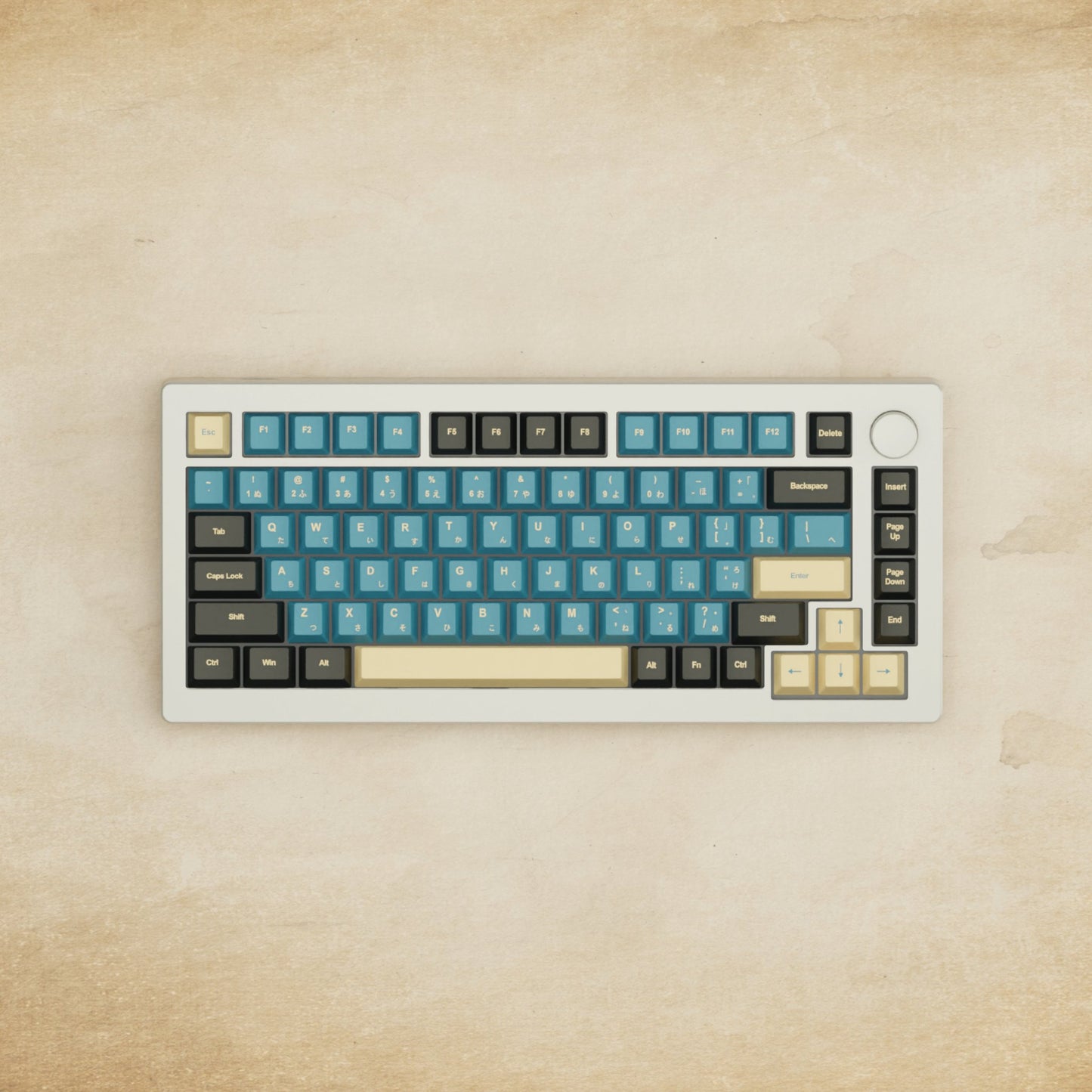 Monsgeek M1W - 75% Blue Samurai Mechanical Keyboard - Goblintechkeys